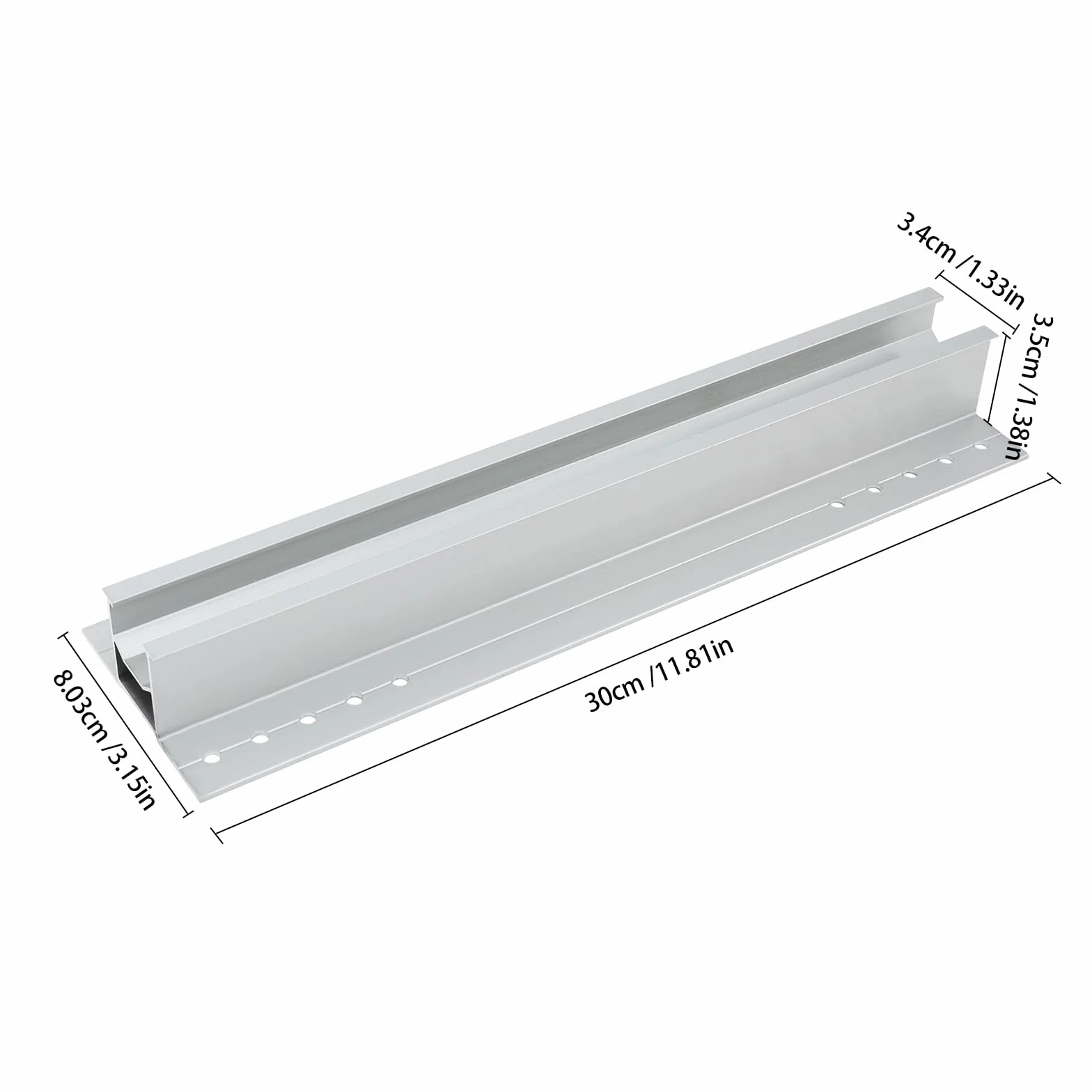 10 binari per pannello solare, set di supporti per pannello solare, supporto regolabile, pannello solare in alluminio, lamiera trapezoidale, tetto piatto PV, sistema di fissaggio fotovoltaico