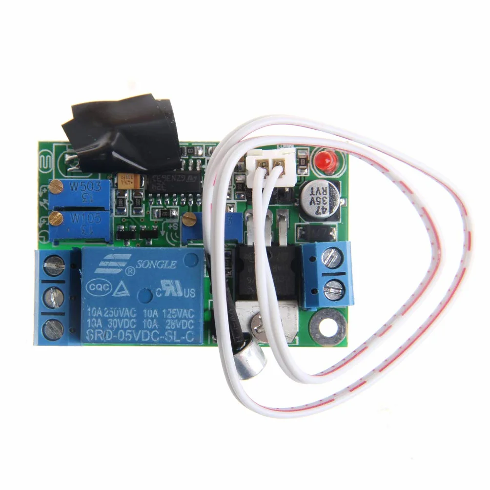 Sound Light Control Modulo Relay Switch Delay Sensor Regolabile 5V 12V 24V