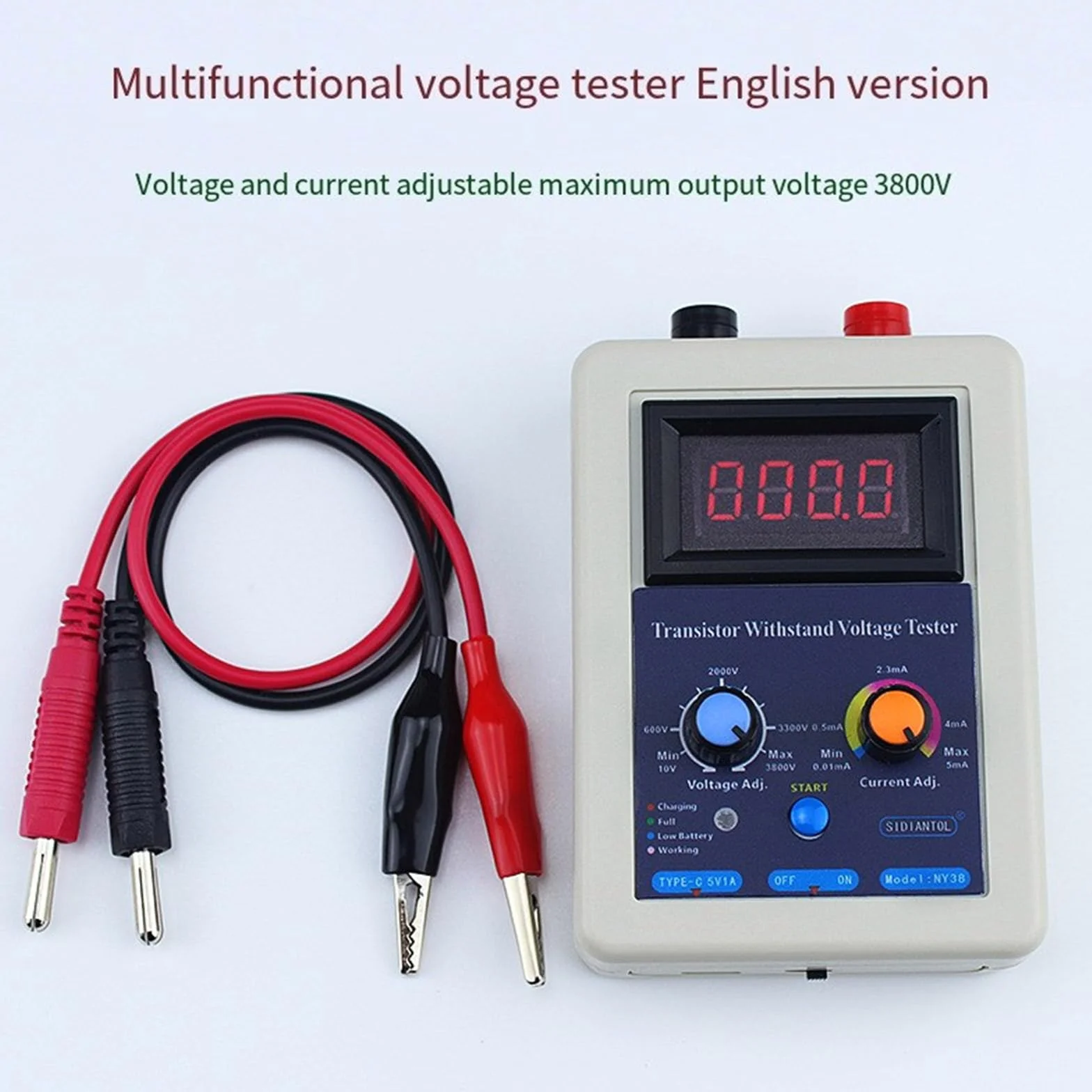 0-3800V IGBT Meter Transistor Tensioni Tester Diodo Triodo Transistor Resistere Tensioni Strumento di Prova