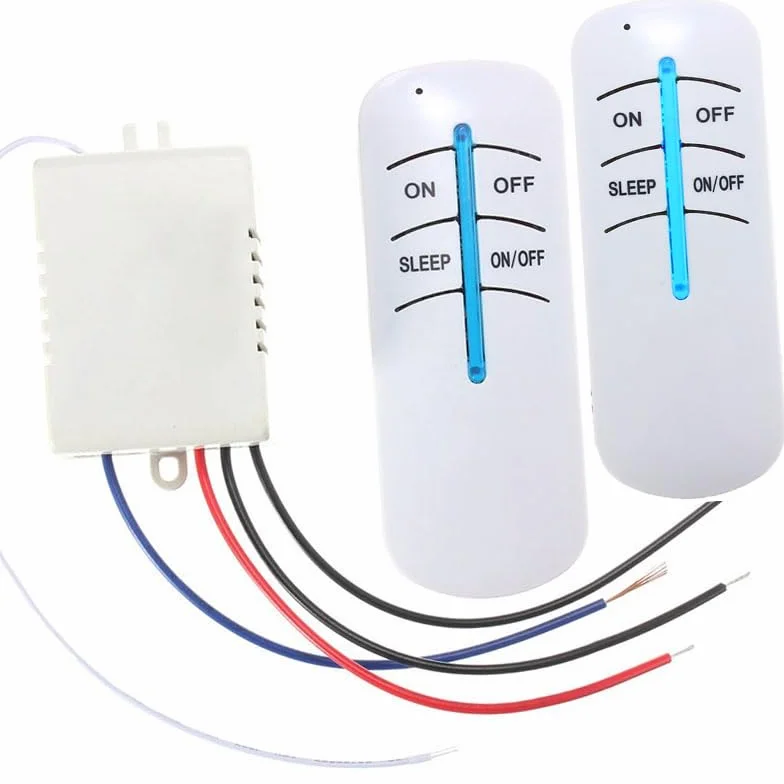 Retoo Interruttore con Telecomando, Interruttore wireless ON/OFF 220V, Comando a Distanza Portata 30m per Lampada Luce, Ricevitore Radio da Paretec Controller Trasmettitore, Parete Senza Fili