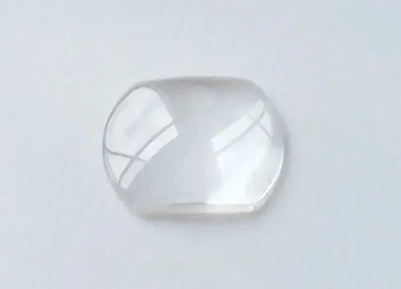 JUMELA Lente in Vetro for Orologio Quadrato con Lente d'Ingrandimento Finestra con Data Singola Cristallo Convesso Ingrandimento Trasparente 7.0/5.5 2 Pezzi (Size : 5.5x4.5mm)