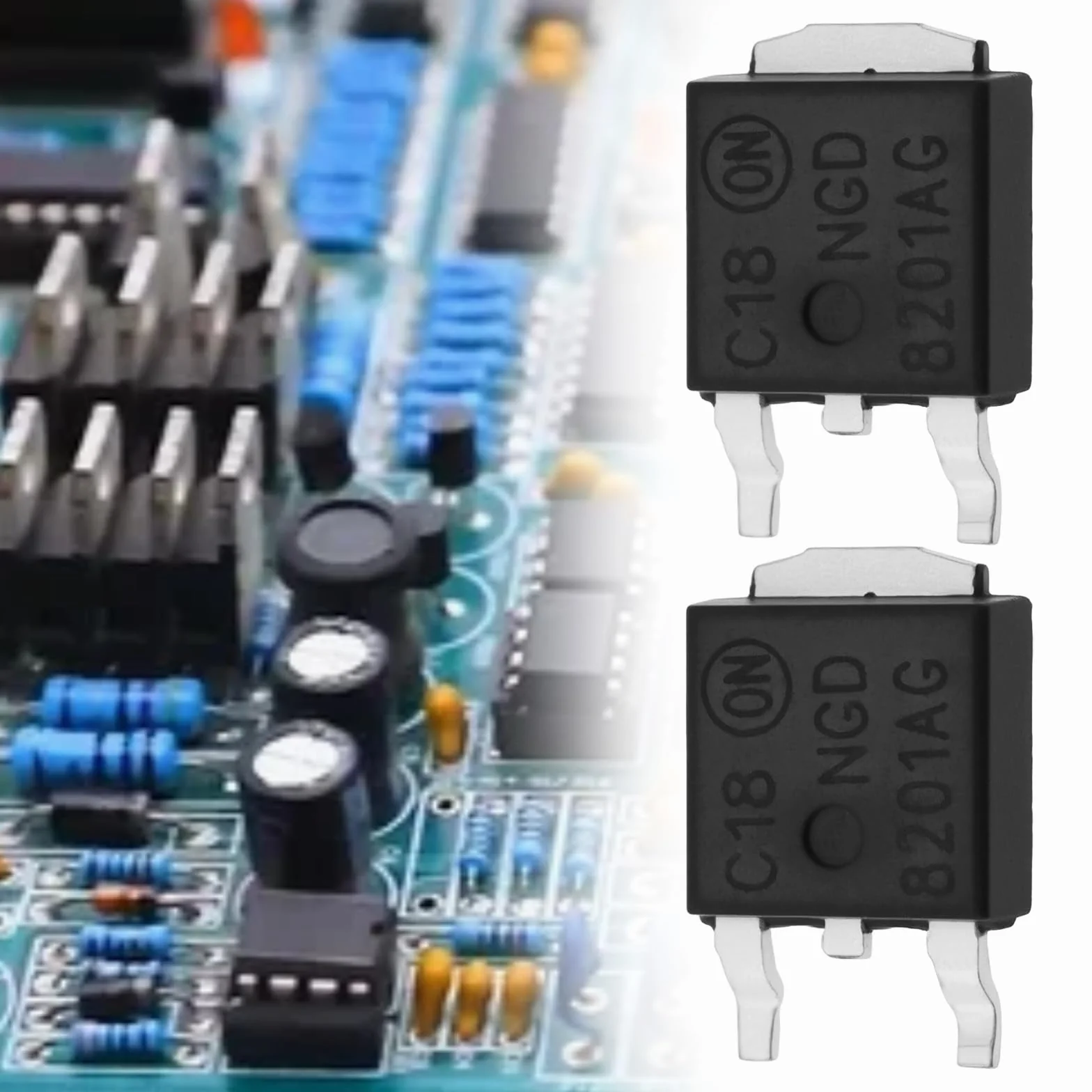 4 Pezzi NGD8201AG IC Chip TO-263 Circuito Integrato Per Lavori Di Circuiti Domestici Fai Da Te