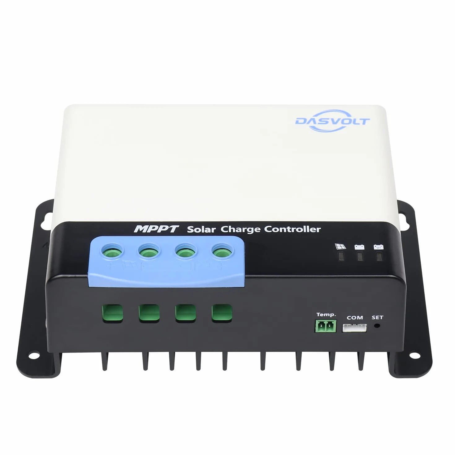 DASVOLT®, Regolatore di carica solare MPPT 40A 12V/24V Potenza in ingresso massima 520W/12V, 1040W/24V per batteria al litio, piombo-acido, sigillata per camper, roulotte, barche, yacht