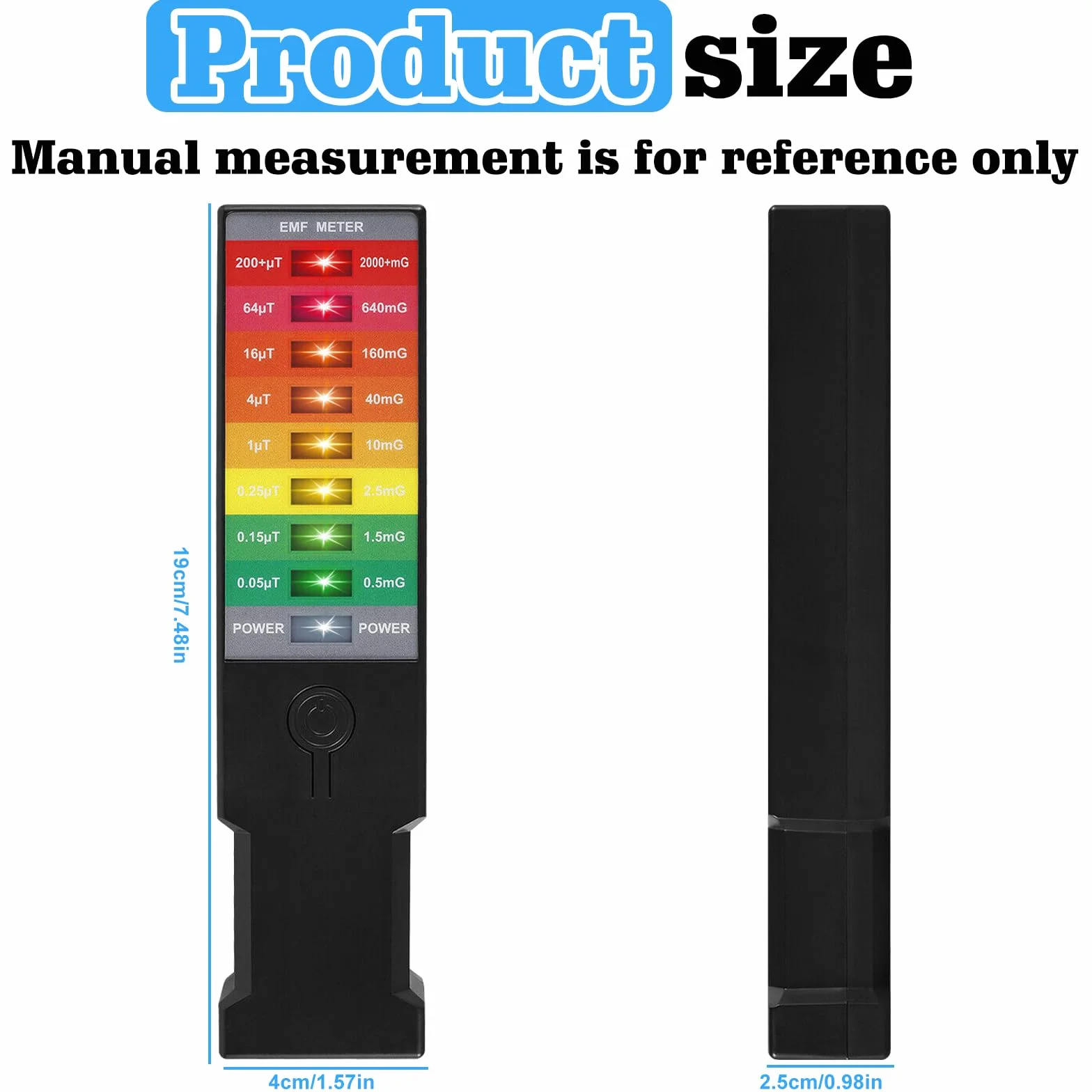 Nizirioo K3 EMF Meter Rilevatore di Campo Magnetico: Rilevatore Anti Radiazioni, Strumento di Test per Caccia ai Fantasmi, Attrezzatura Paranormale, per Test all'aperto, Ufficio, Portatile