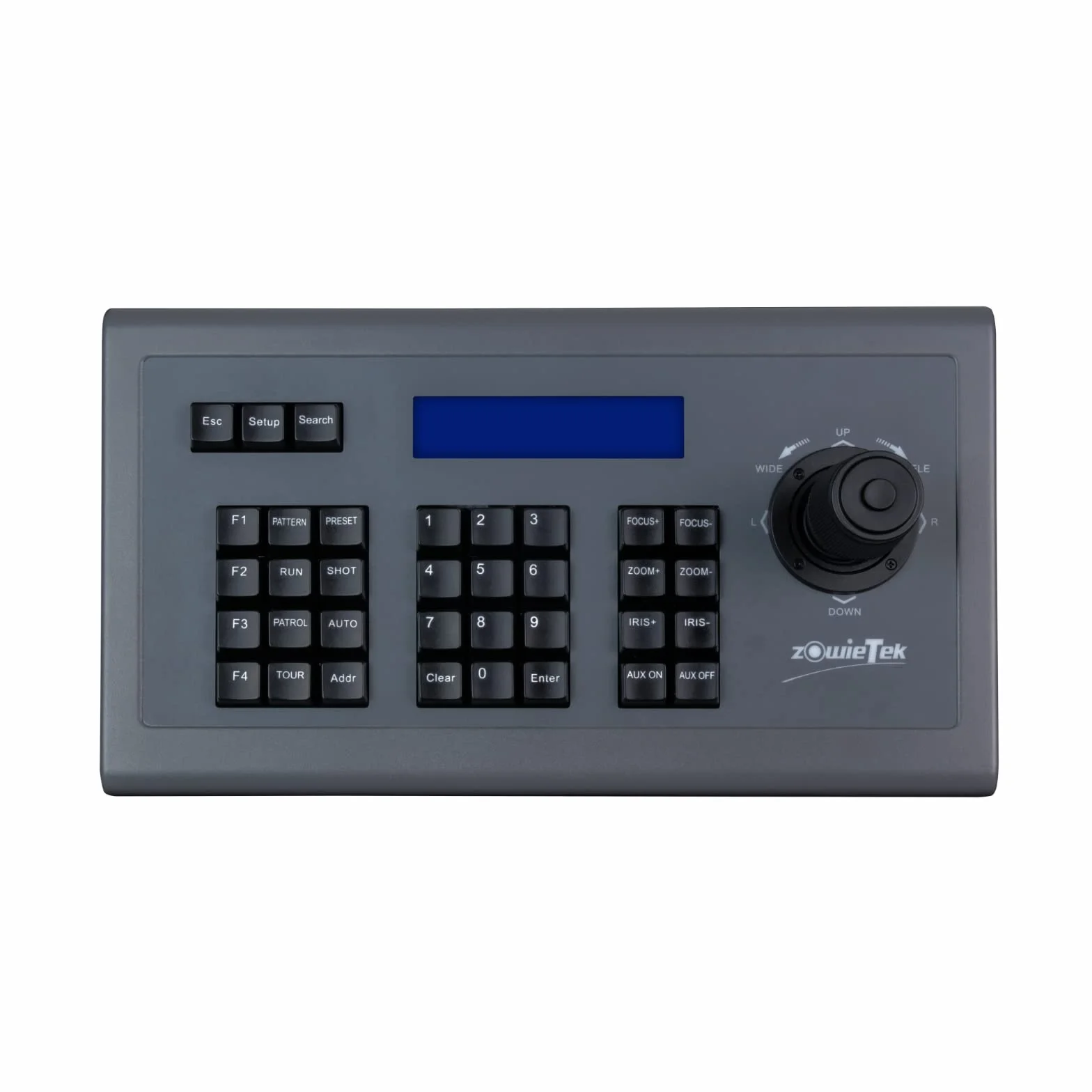 Zowietek Telecamera PTZ Controller Joystick 3D | Tastiera seriale PTZ | Visca PELCO-D/P | RS232 RS422 RS485 | Controller per telecamera NDI PTZ Live Streaming in Chiesa, riunioni, videoconferenze