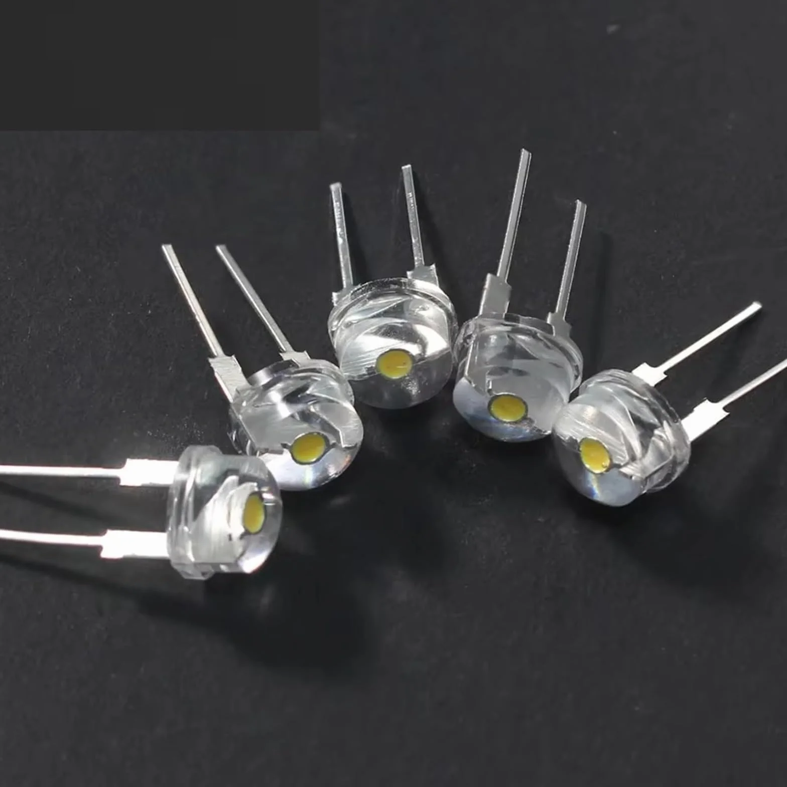 10-50PCS Cappello Di Paglia Led 8mm Blu Verde Rosso Giallo Bianco Bianco Caldo LED Diodo Emettitore Di Luce Super Luminoso F8 0.3W 0.5W 0.75W(20PCS-Green)