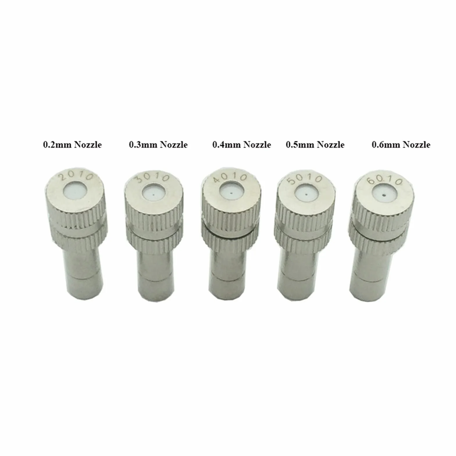 50 ugelli a goccia per irrigazione da giardino a bassa pressione con attacco rapido da 0,2-0,6 mm per nebulizzazione d'acqua per irrigazione da giardino in sistema di raffreddamento a nebulizzazione