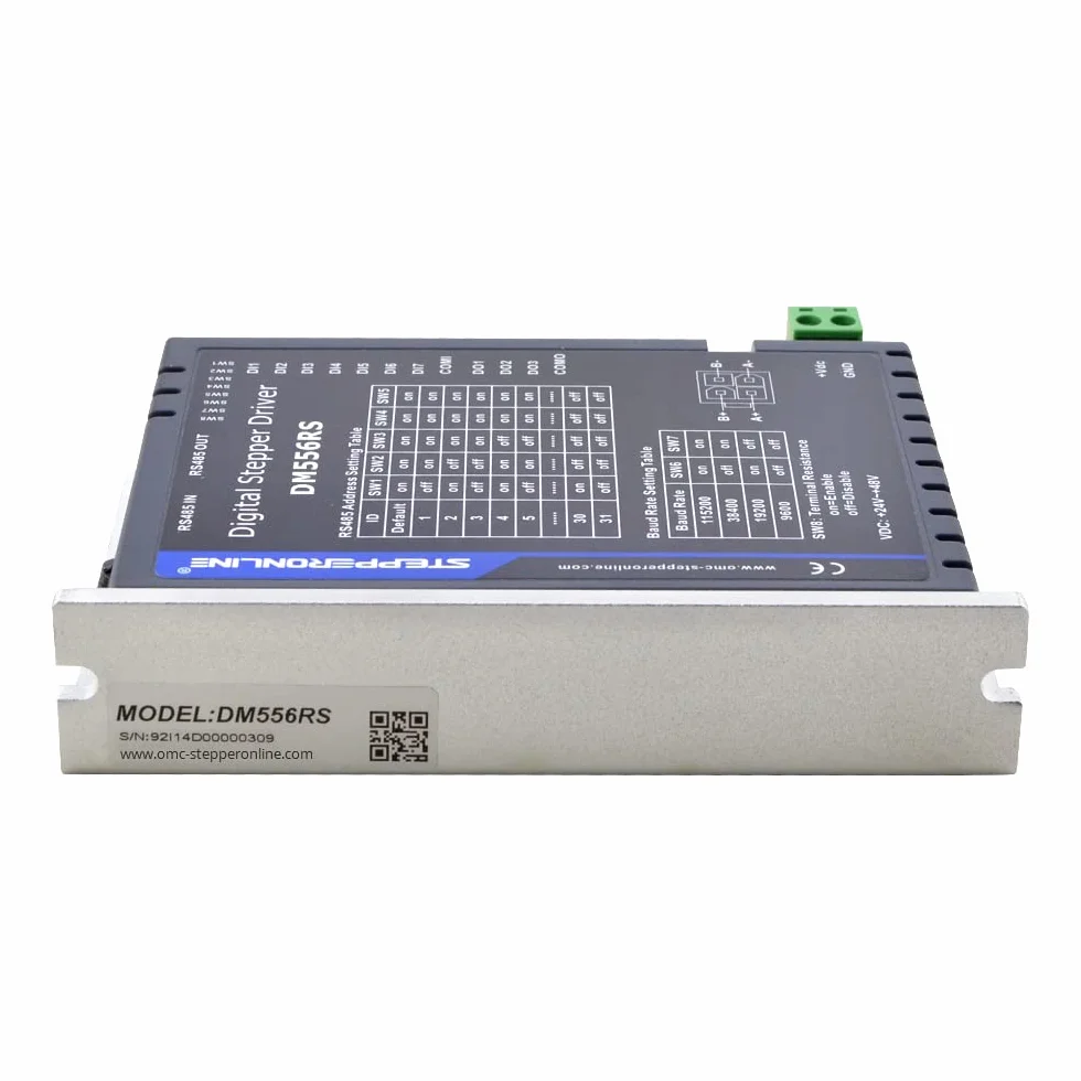 STEPPERONLINE Modbus RS485 - Driver passo-passo 0,1-5,6 A 24-48 VDC per motore passo-passo Nema 17, 23, 24