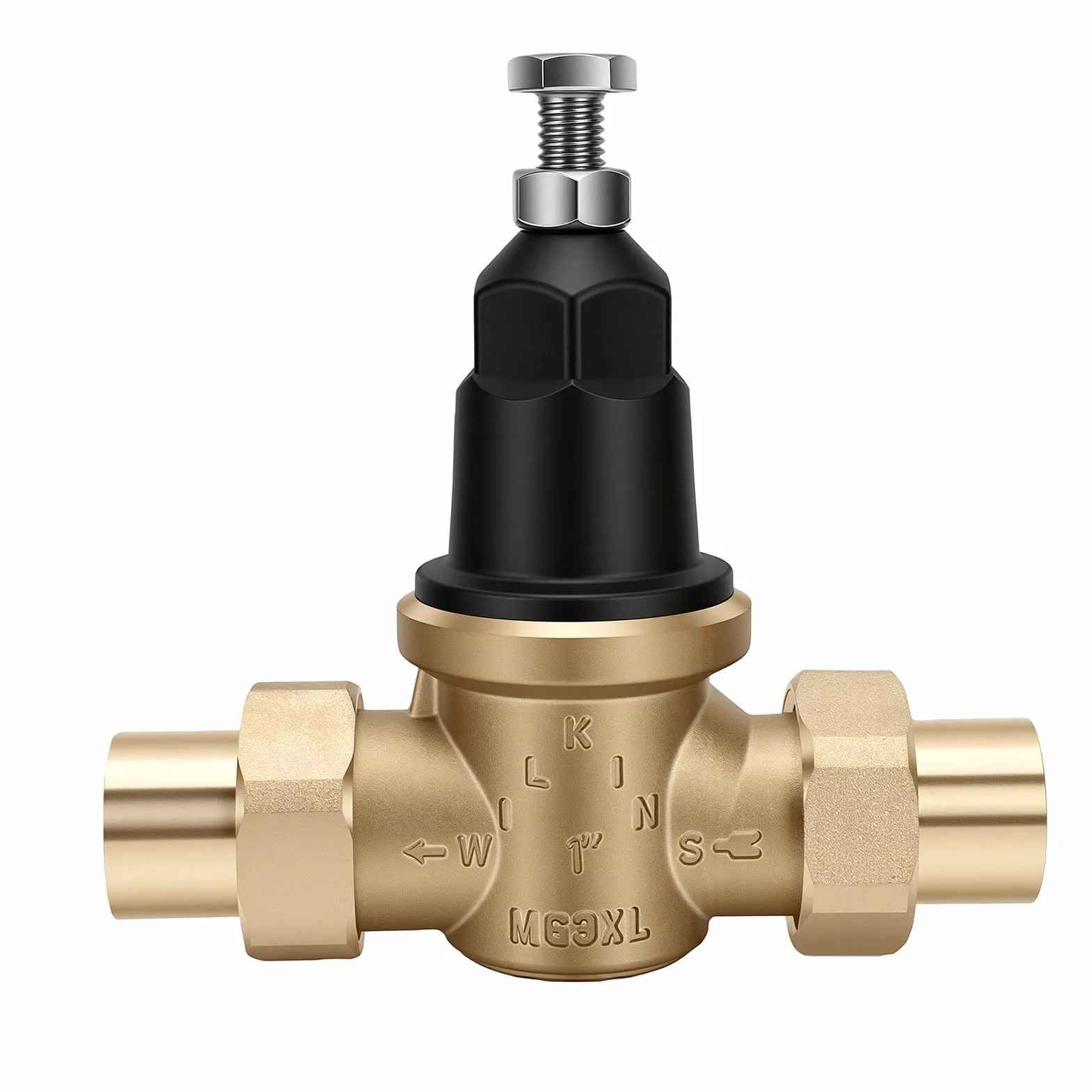 Valvola Riduttrice di Pressione Dell'acqua, Regolatore di Pressione con Doppia Filettatura FNPT da 3,4 Pollici, for Casa Irrigazione Caldaia Giardino
