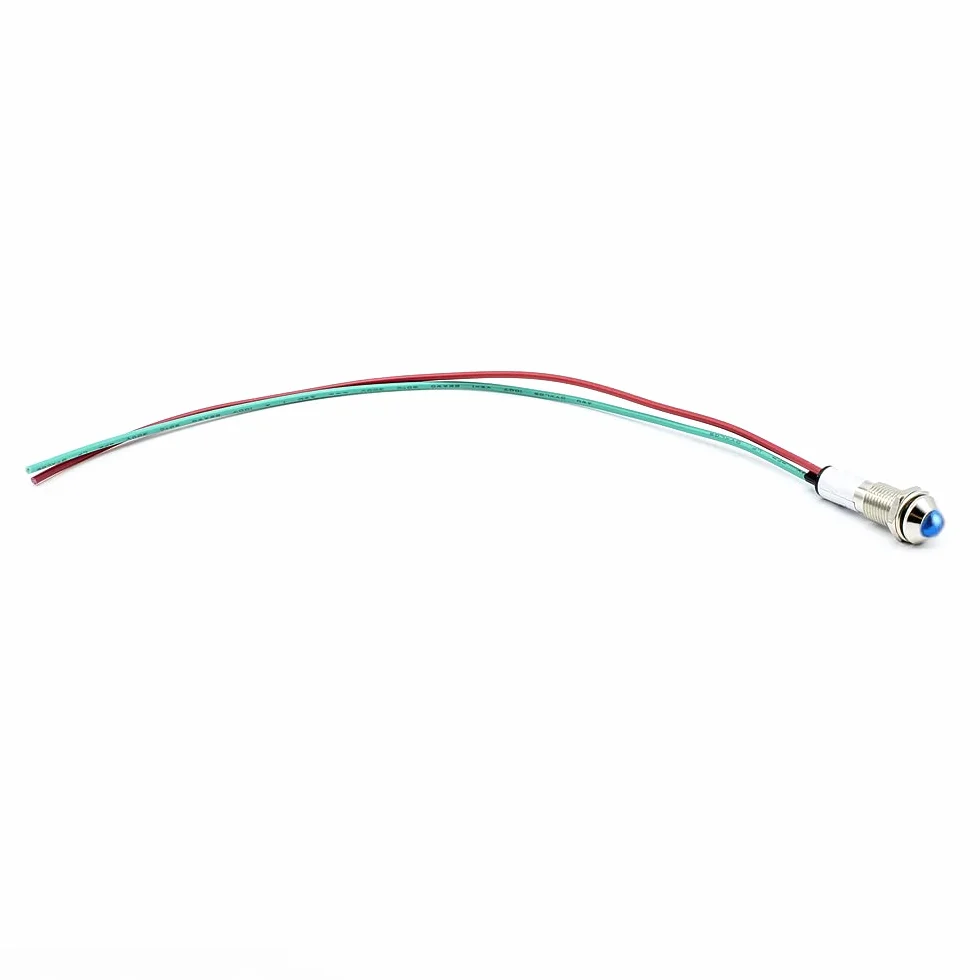 CABLEPELADO Luce pilota LED per pannello Cavo 50 cm Diametro montaggio 8mm Tensione 220VAC