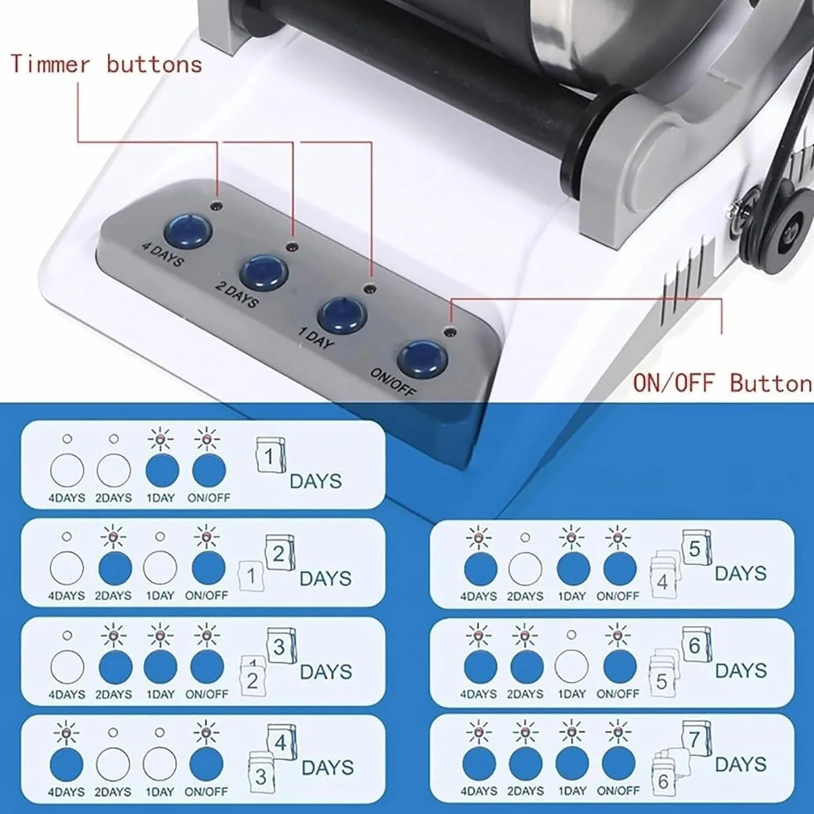 Kit Lucidatrice per Pietre Professionale, Lucidatrice per Pietre, con Timer di Lucidatura A Pulsante da 7 Giorni, per Bambini di Tutte Le età - Kit Lucidatrice per Pietre Completo di,A