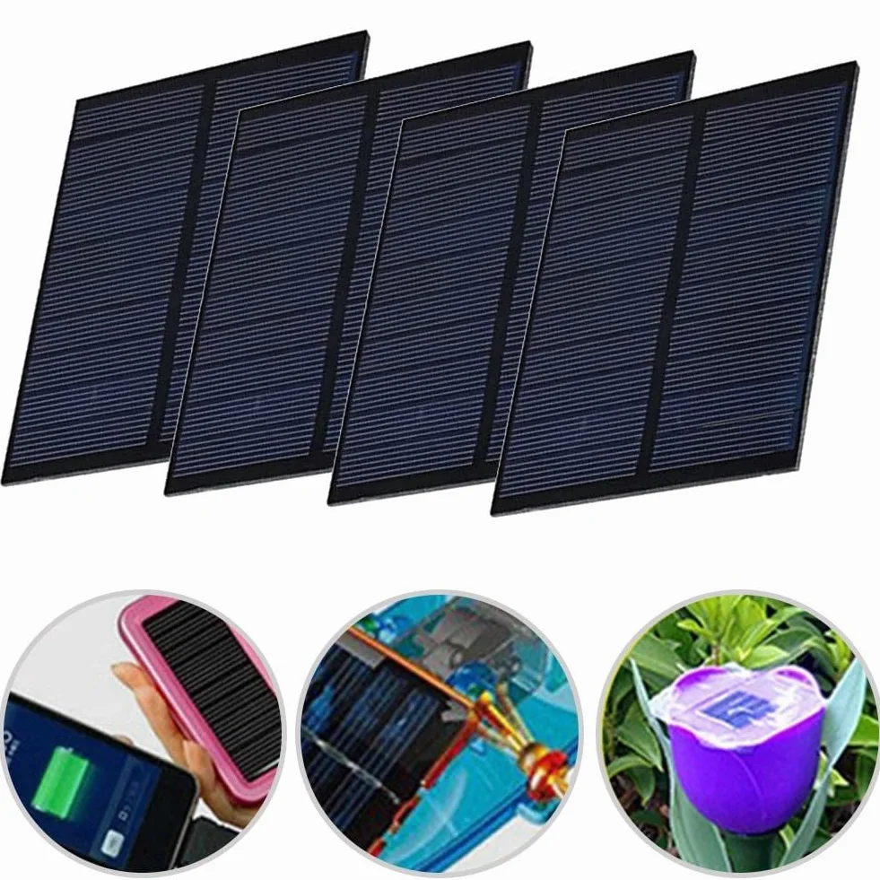 Mini celle solari per progetti fai da te quattro pannelli a 5V e 230mA corrente di uscita