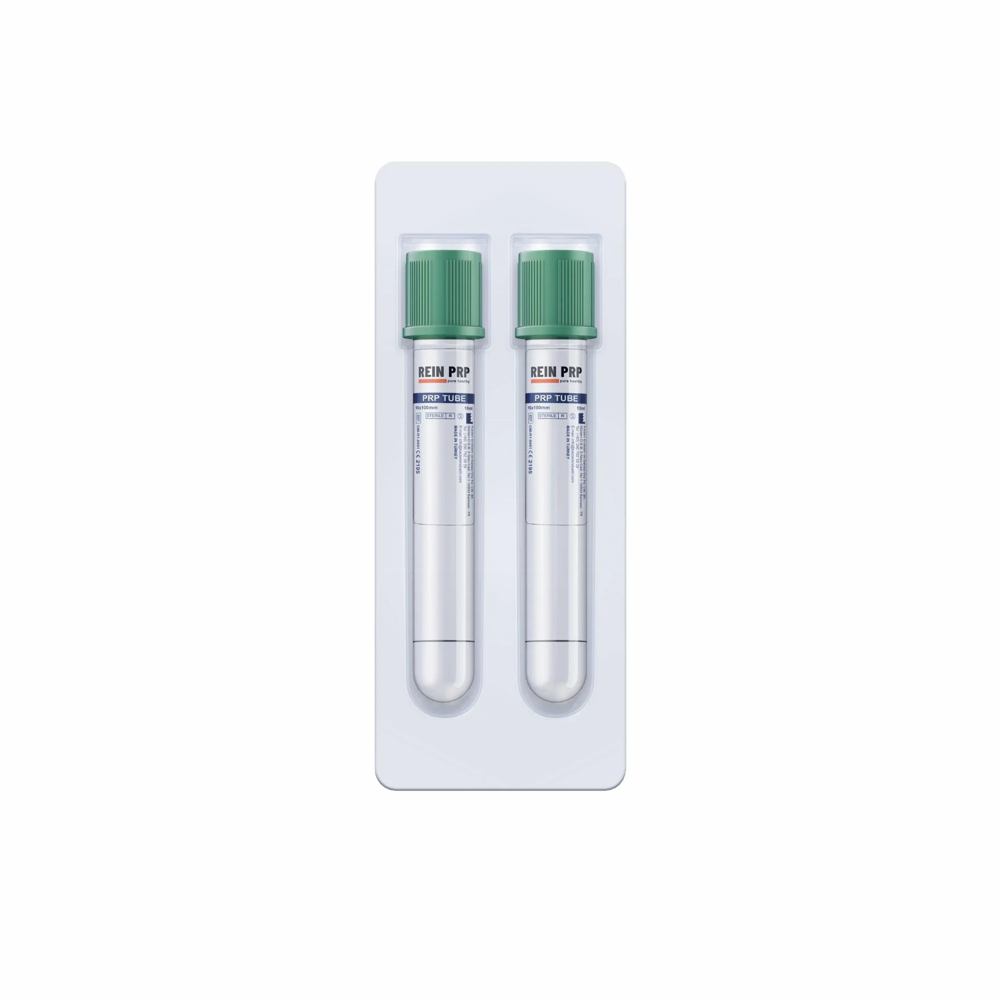 Pure PRP Twin 10 tubi PRP, confezione da 5 (10 tubi da 10 ml), qualità premium