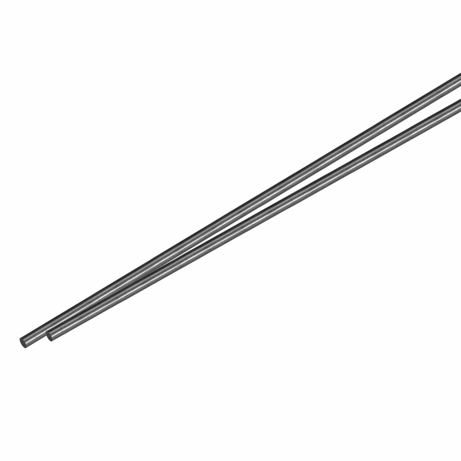 QUARKZMAN Asta in Fibre di Carbonio, 4mm x 450mm per Fai da Te Aereo RC Tubo Ala Quadricottero, Confezione da 2