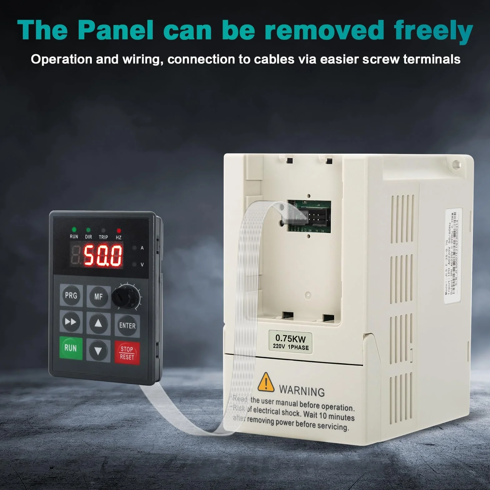 Aliao Inverter Per Motori Trifase 0.75kw Inverter 220V Trifase Ingresso monofase Uscita trifase Inverter VFD Convertitore di frequenza Regolatore di velocità del Motore.
