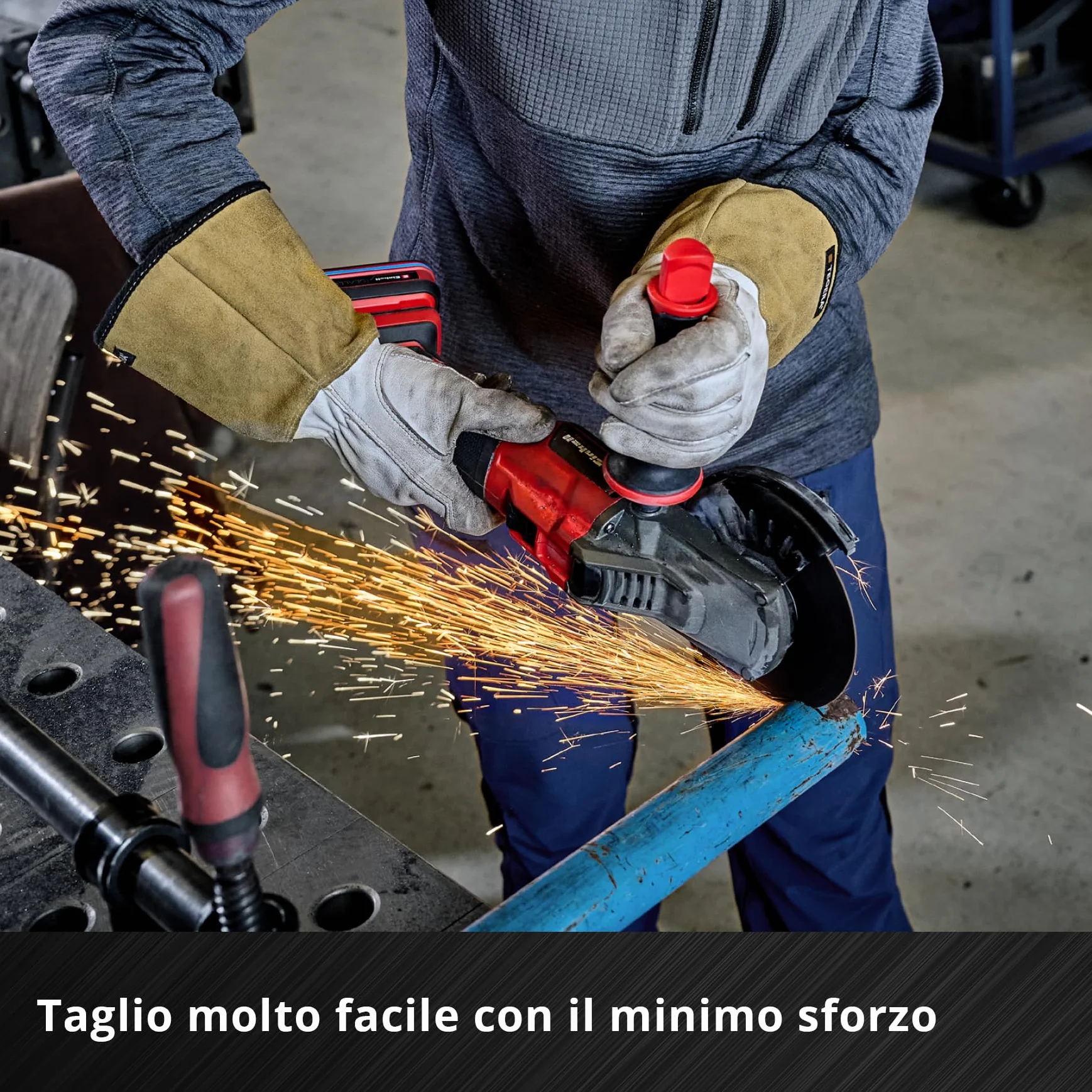 Originale Einhell Dischi da taglio per metallo, 10 pezzi, Ø 125 mm in latta (taglio veloce, lavorazione del metallo, taglio facile, certificato MPA, indipendente dal marchio)