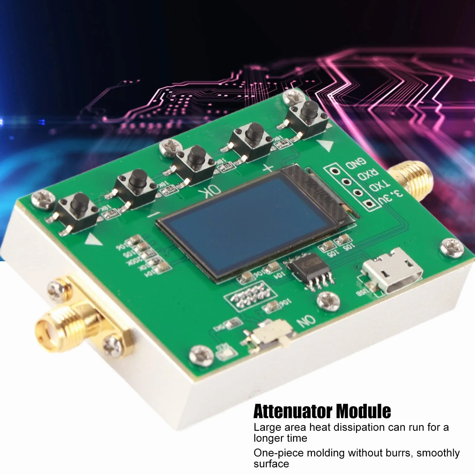 Aramox Modulo Attenuatore Programmabile Digitale PCB per Amplificatore Radio 0-31.75dB LF-6GHz