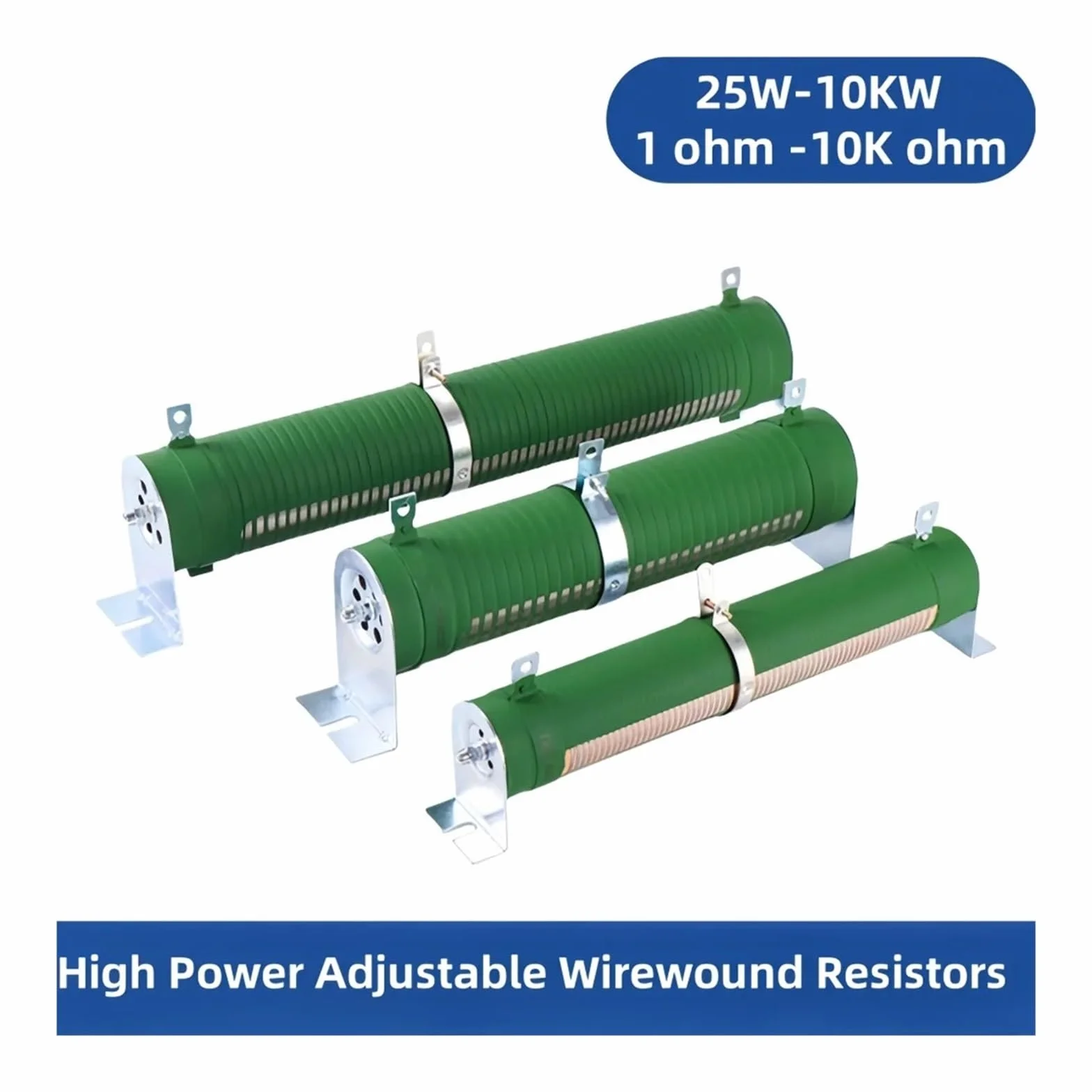 25W~10KW 100W 500W 1000W Resistenza a filo variabile regolabile ad alta potenza(1000W 10 ohm)