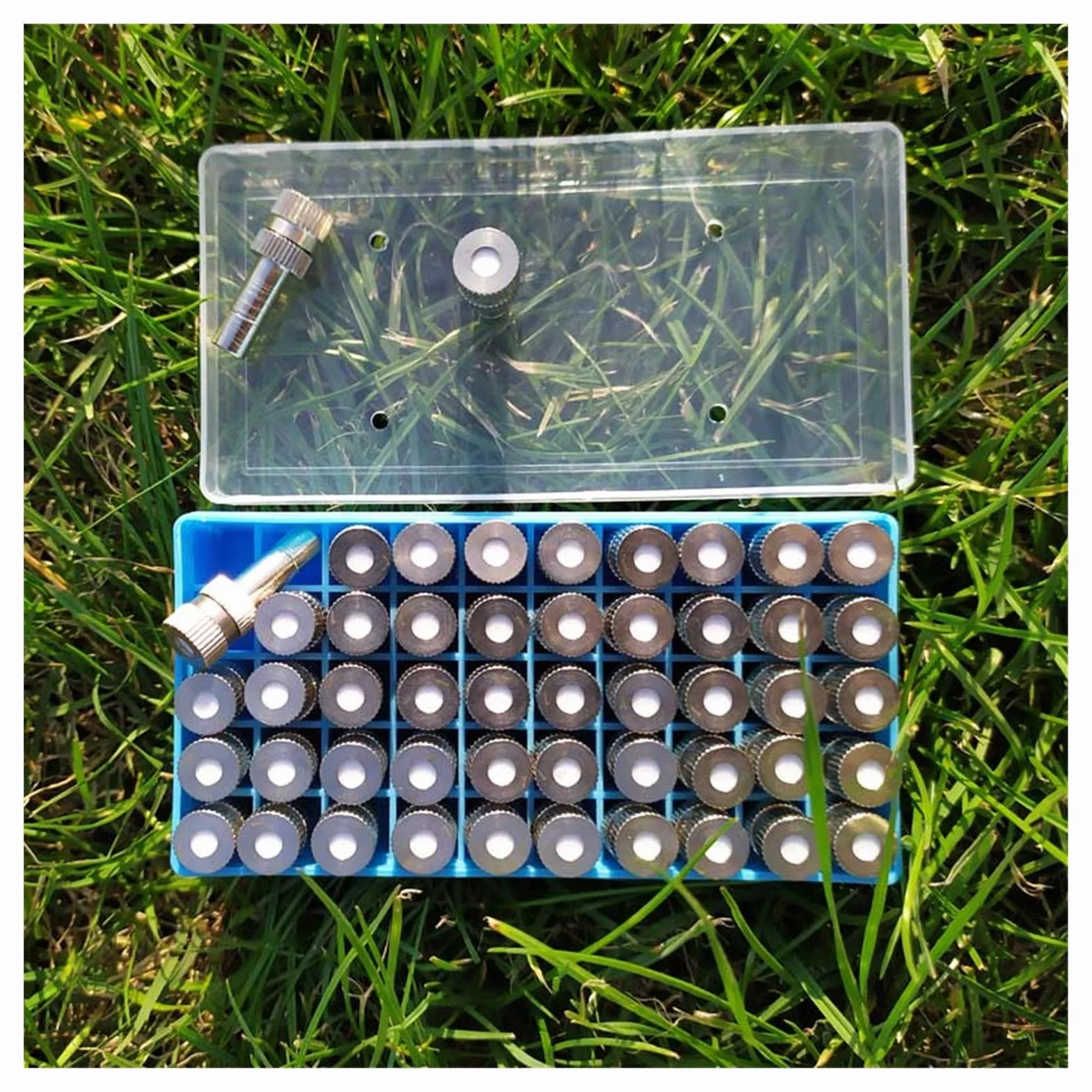 50 ugelli a goccia per irrigazione da giardino a bassa pressione con attacco rapido da 0,2-0,6 mm per nebulizzazione d'acqua per irrigazione da giardino in sistema di raffreddamento a nebulizzazione