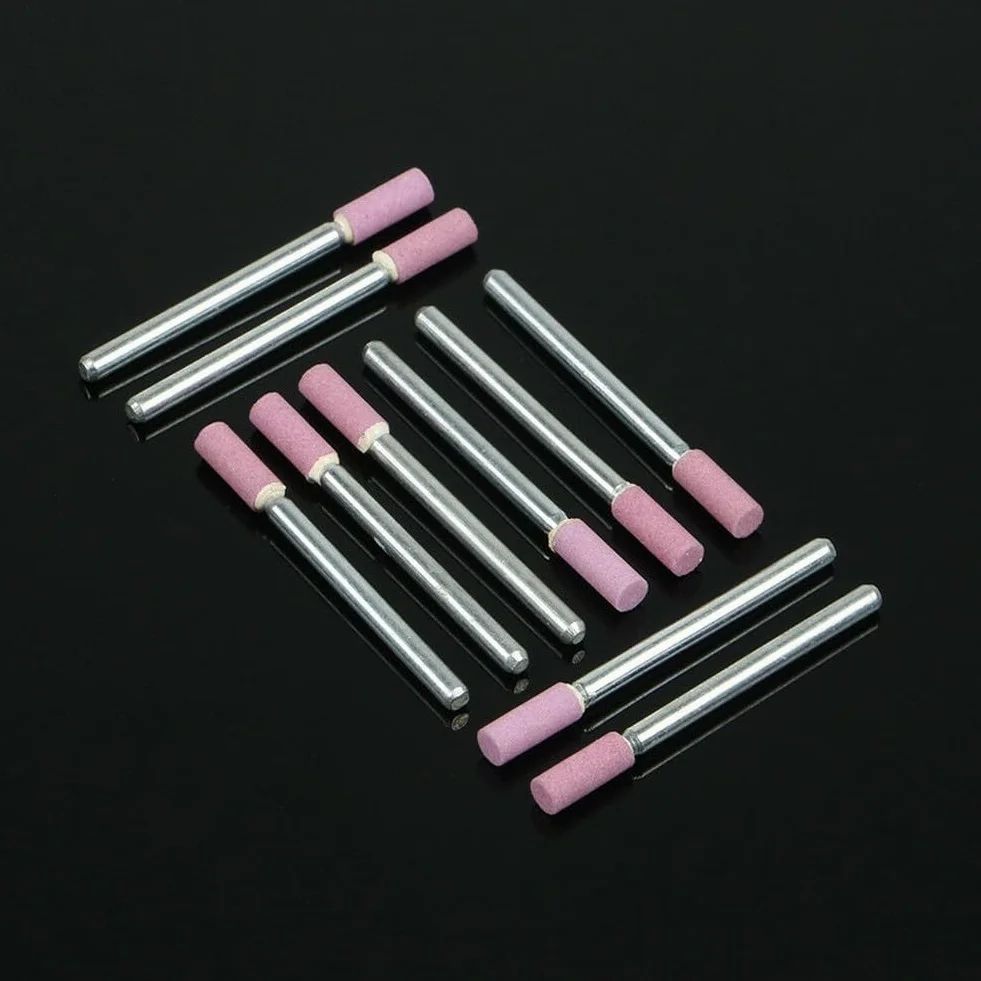 Kit di accessori per smerigliatrice rotante con 10 strumenti per lucidare e rettificare pietre in ceramica per metallo e finitura bordi
