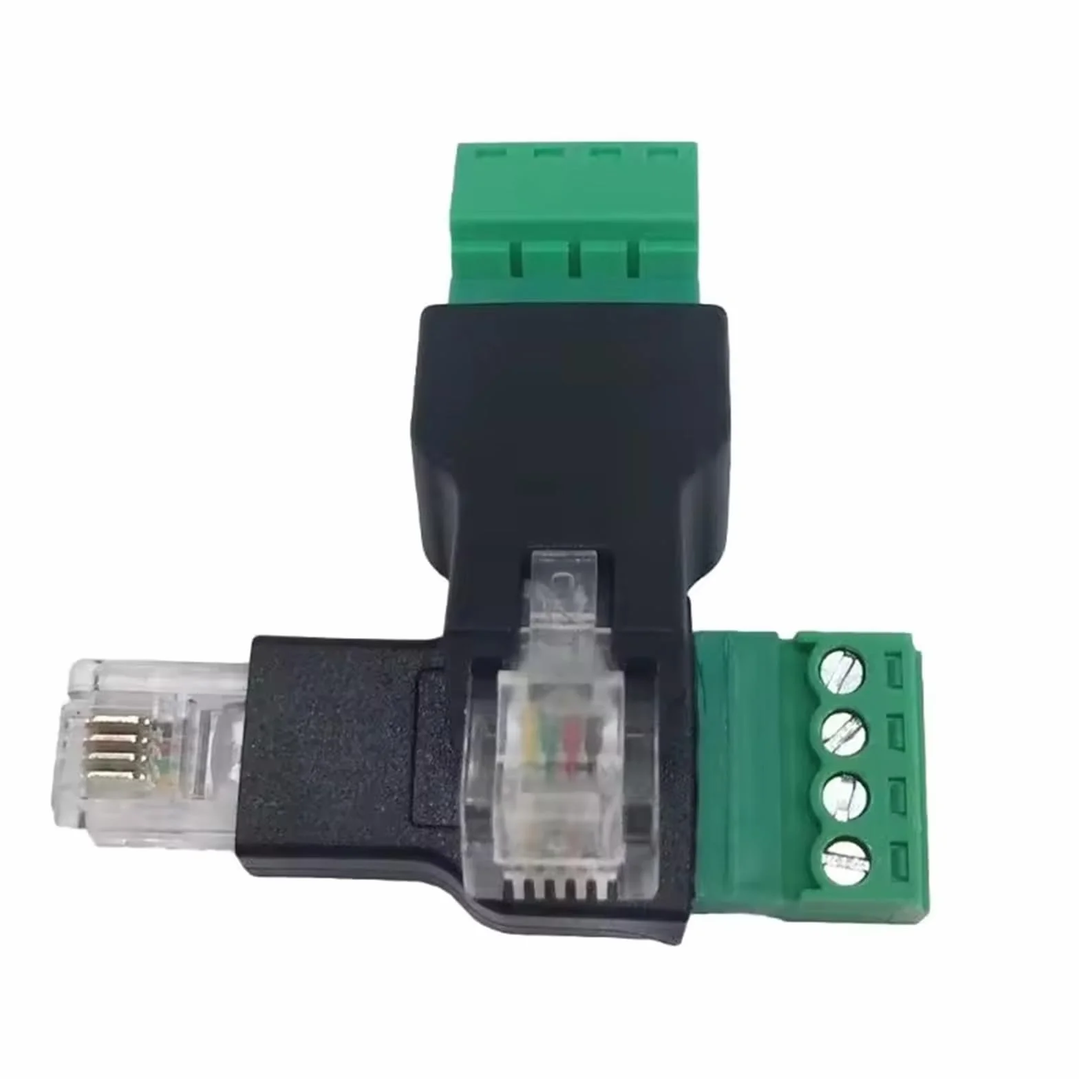 4 pezzi RJ11 6P4C 4 pin connettore connettore a vite connettori modulari per cablaggio strutturato