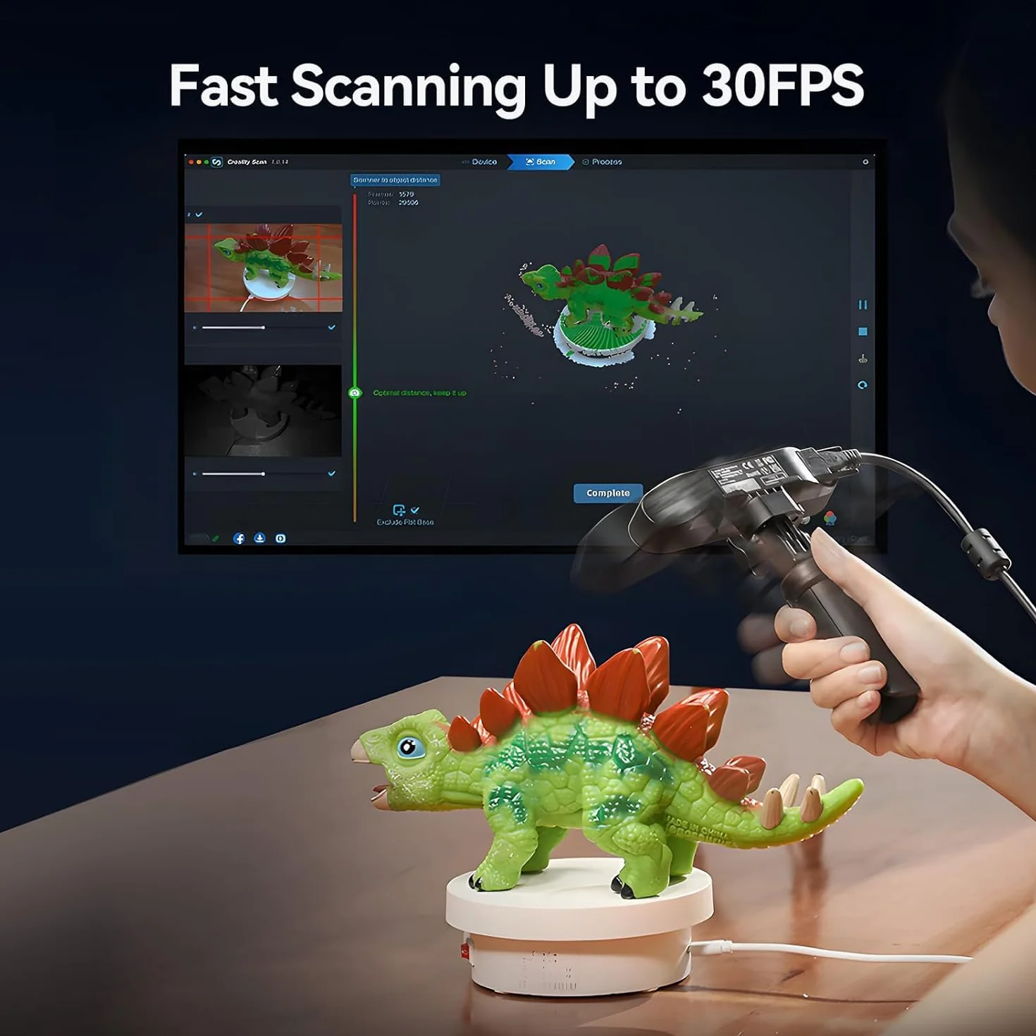 Creality 3D Scanner Ferret Pro, scanner 3D ufficiale CR Scan Ferret Pro, scansione wireless, tracciamento anti-vibrazione, scansione a colori veloce, precisione di 0,1 mm