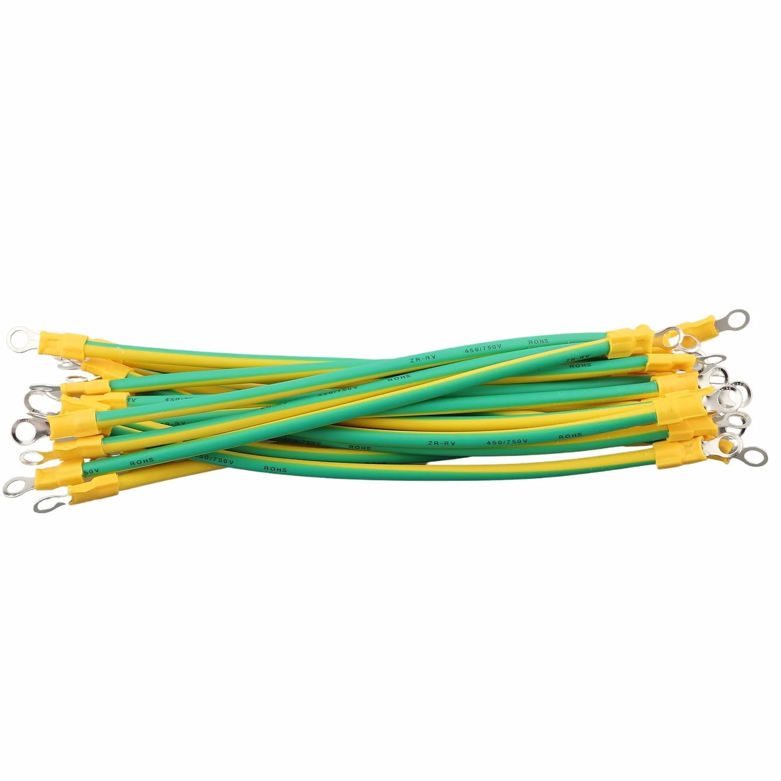Cavo di terra BVR per fotovoltaico solare 6 mm2 20 cm 10-14 AWG giallo verde