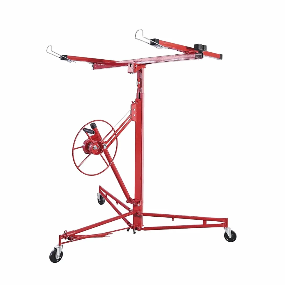 Sollevatore pieghevole XXL 140 cm - 350 cm di altezza di lavoro, portata 68 kg, regolabile in altezza, max. larghezza braccio di carico 290 cm
