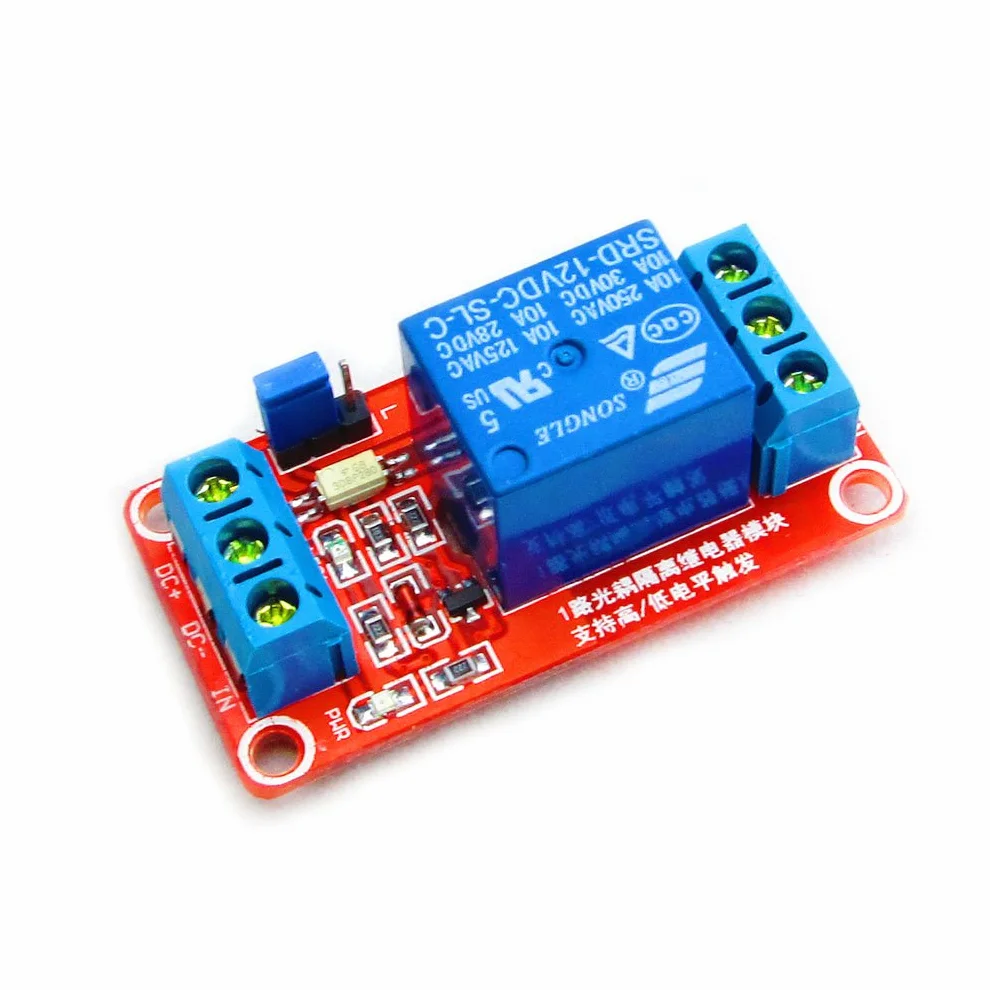 Hailege 2pcs 12V 1 canale modulo relè interruttore relè con optoaccoppiatore isolamento supporto trigger di alto o basso livello