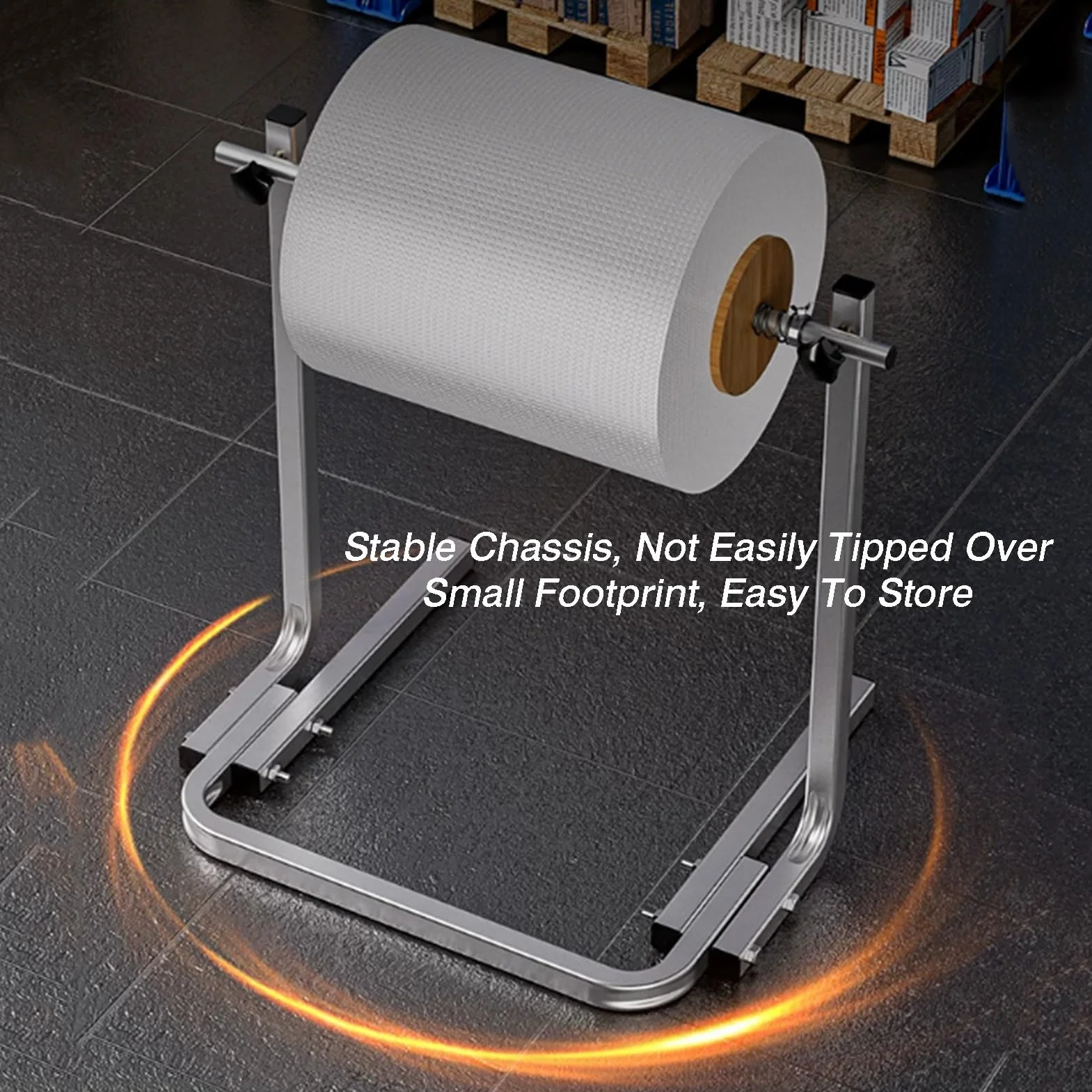Dispenser For Rotoli Di Pluriball, Supporto Manuale In Schiuma | Con facile sostituzione della pellicola, for rotoli EPE in cotone perlato, capacità di carico di 100 kg(Width 65cm)