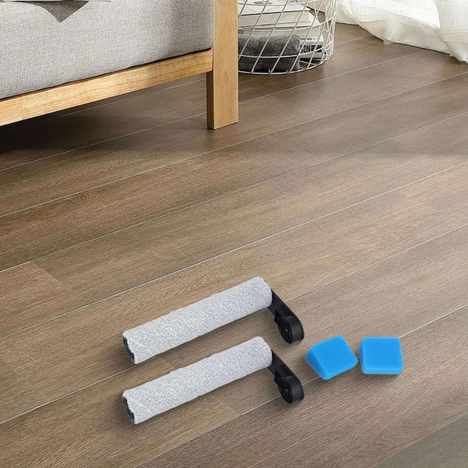 Spazzola a spugna compatibile con Eureka NEW430 e JONR ED12, setole morbide in lana, silenziosa