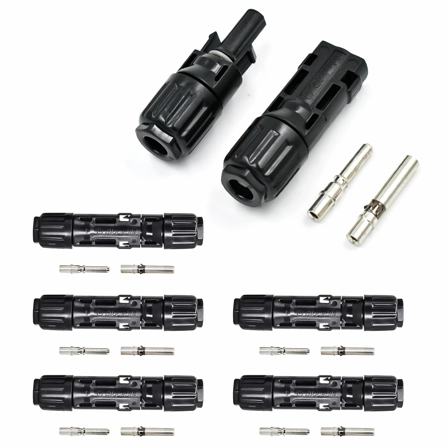 Spina Solare 10 mm² IP68 1500 V Connettore Maschio/Femmina 5 Coppie 8 AWG