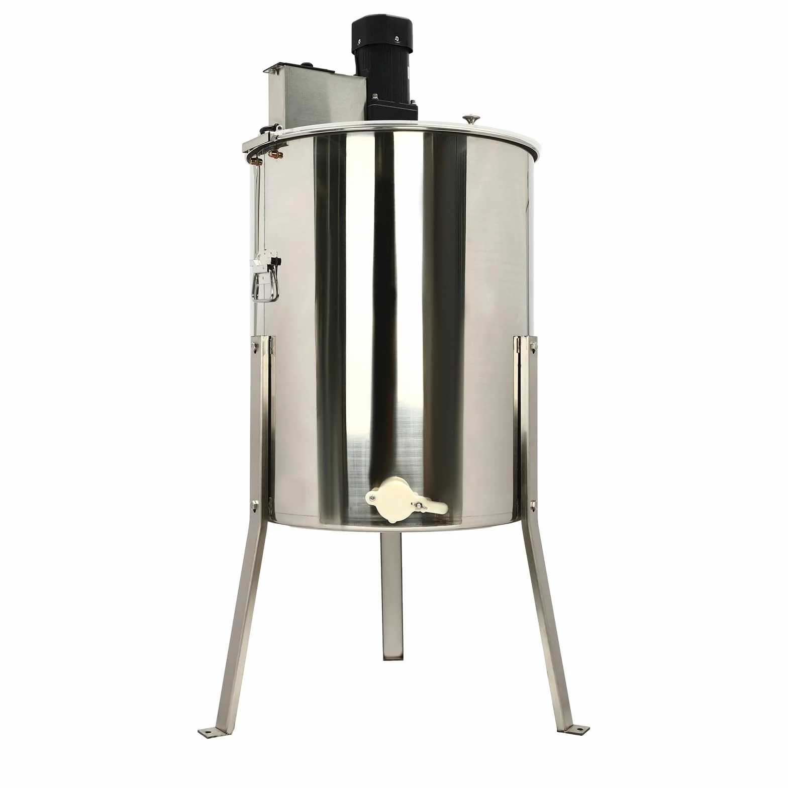 Grande Capacità Alta Efficienza Acciaio Inossidabile Elettrico Miele Fionda Estrattore di miele Estrattore di Miele Elettrico Fionda A nido d'ape Miele Centrifuga Apicoltore Fionda Con Coperchio