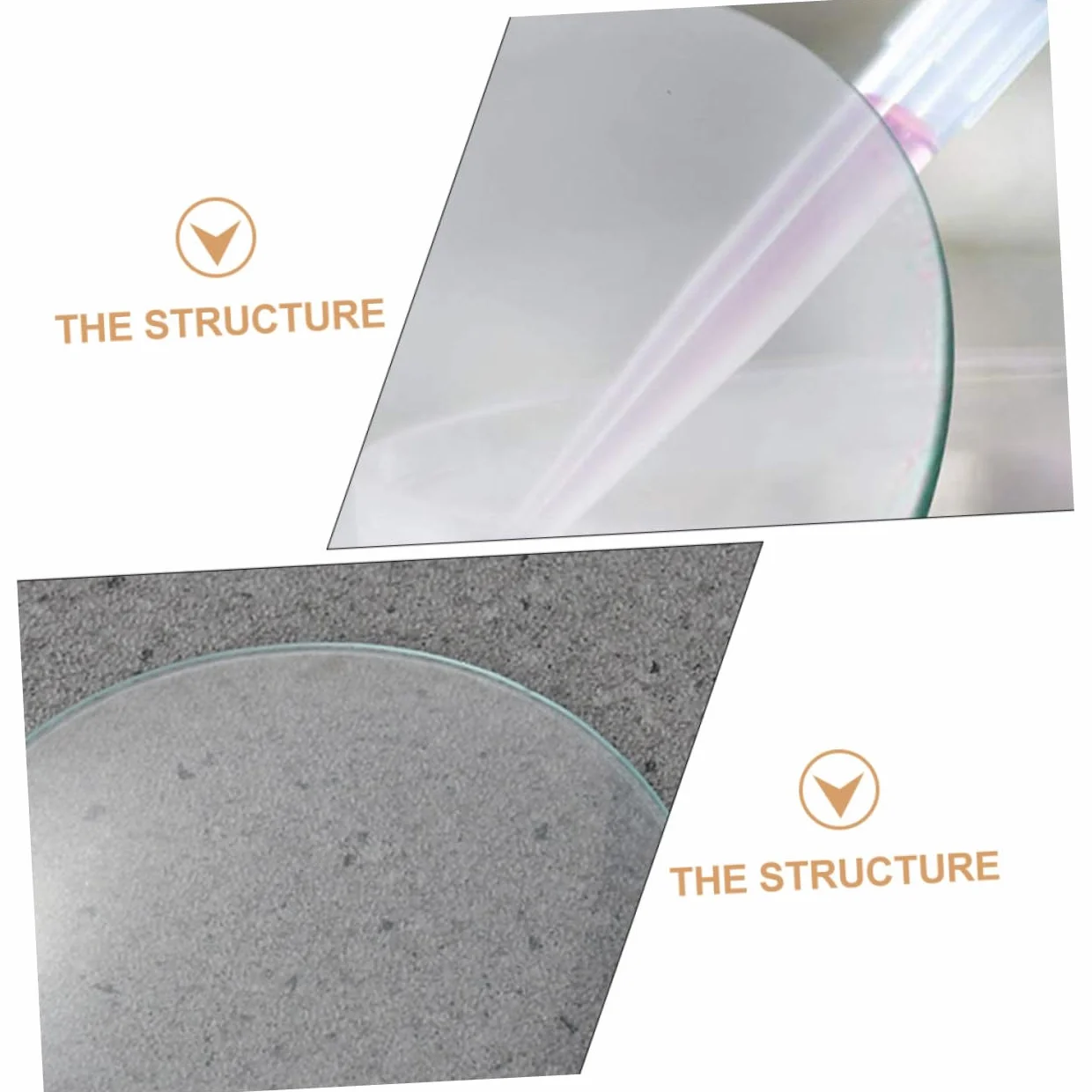 TOPBATHY Coperchi in Vetro Accessori in Materiale Sintetico 10 Pezzi per Becher da Laboratorio per Esperimenti Domestici e Scientifici