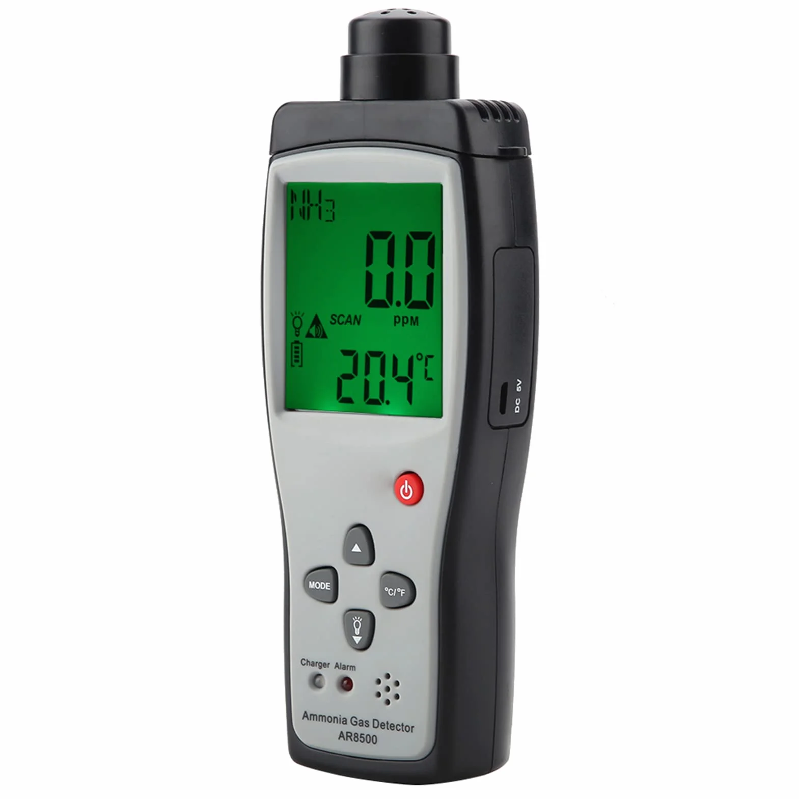 SMART SENSOR AR8500 Monitor Rilevatore di Gas di Ammoniaca con Display LCD per Metallurgia Batteria Al Litio Ricaricabile 0-100PPM 3,7V