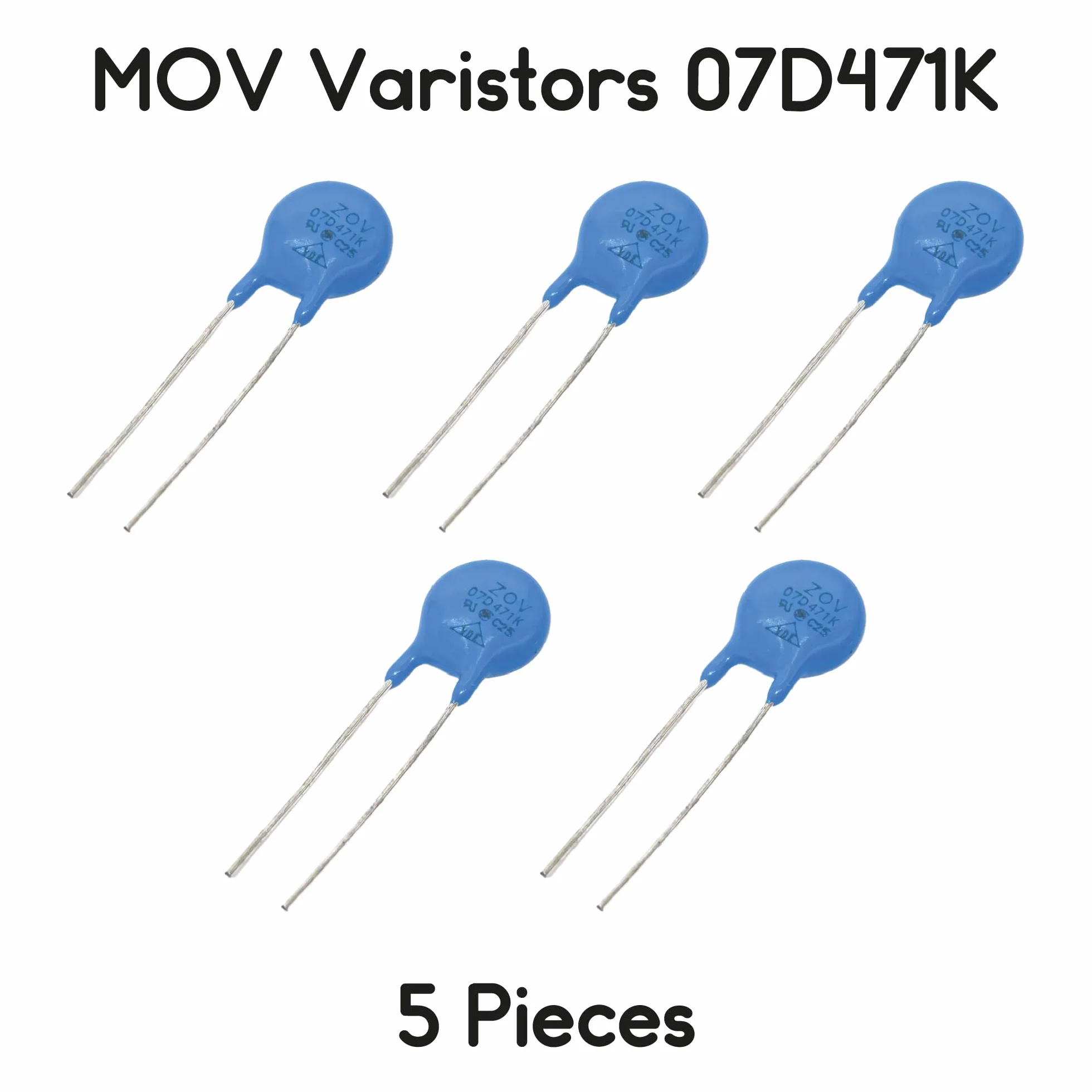 Varistori MOV 07D471K 470V 1.5KA 5 pezzi