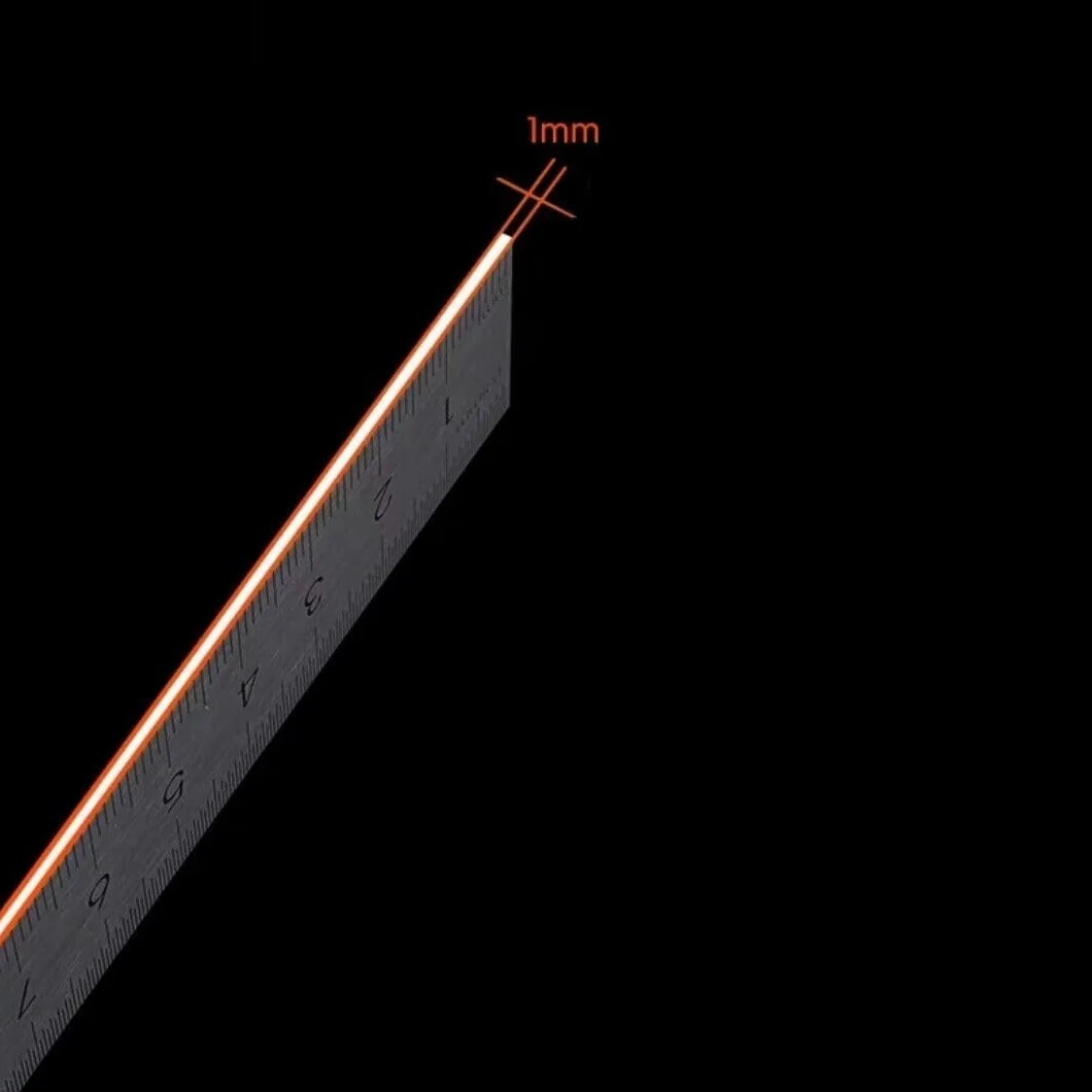 Righello in Acciaio Inossidabile 100 cm Spessore 1mm per Ufficio Ingegneria