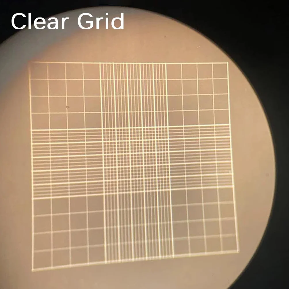 Camera di Conteggio Delle Cellule Del Sangue Cromata,Emocitometro Neubauer Migliorato con Linea Luminosa e Coprioggetti da 2 Pezzi,Vetro Delle Camere di Conteggio Della(Size:75x50mm,Color:Trasparente)