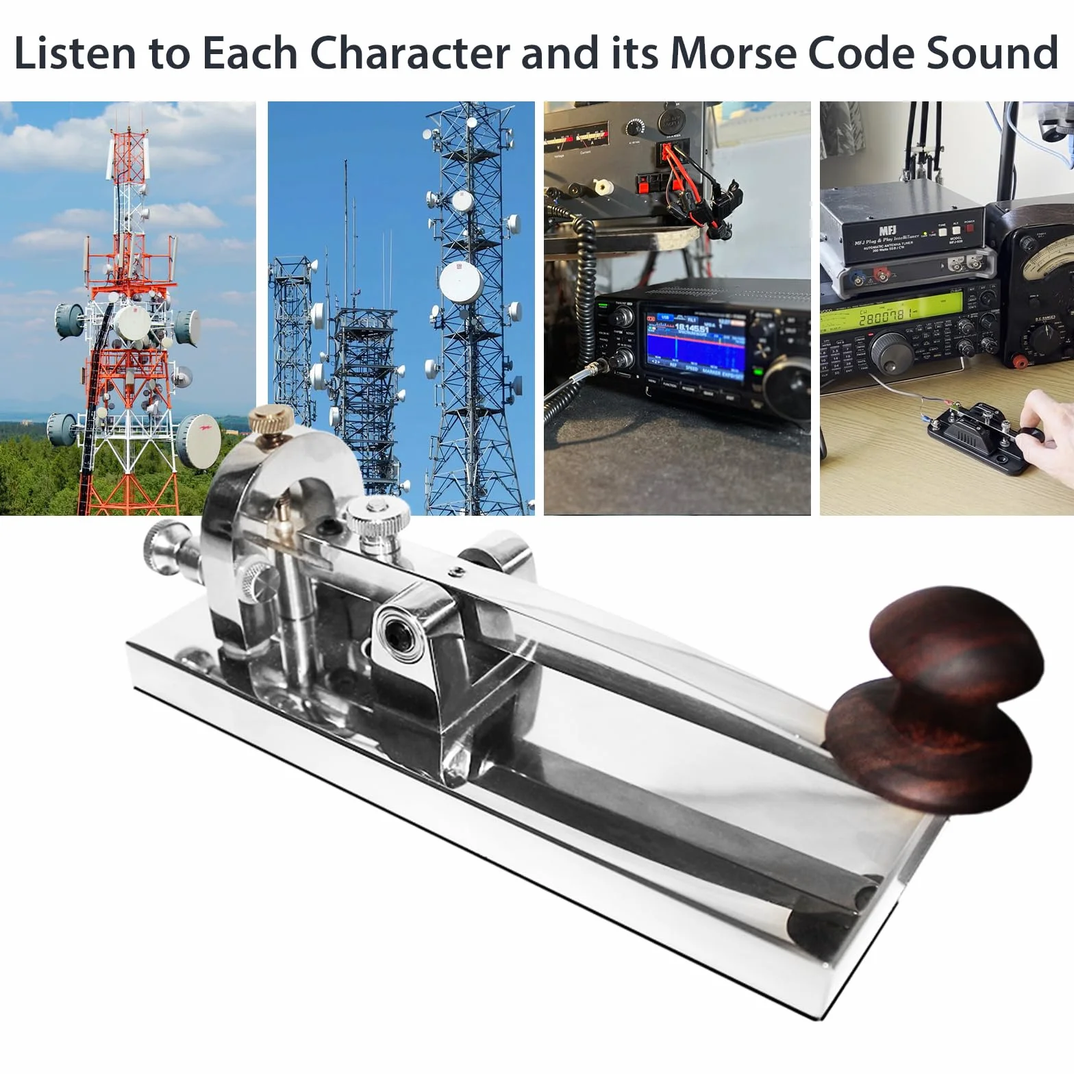 Chiave Telegrafica CW con Codice Morse, Oscillatore per Pratica Radio Ham, Controllo Volume