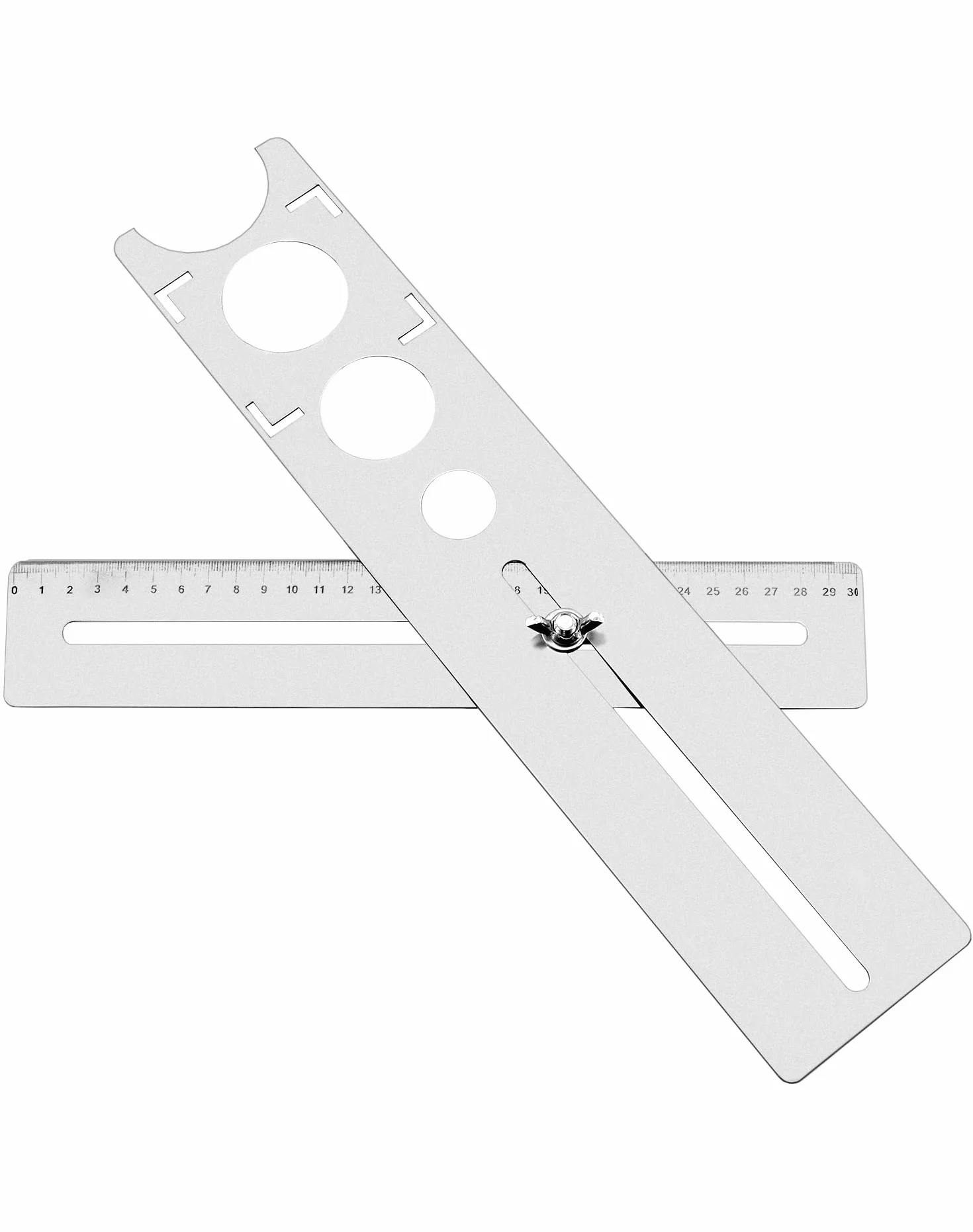 QWORK® Localizzatore di fori per piastrelle, acciaio inossidabile, 25/40/45 mm