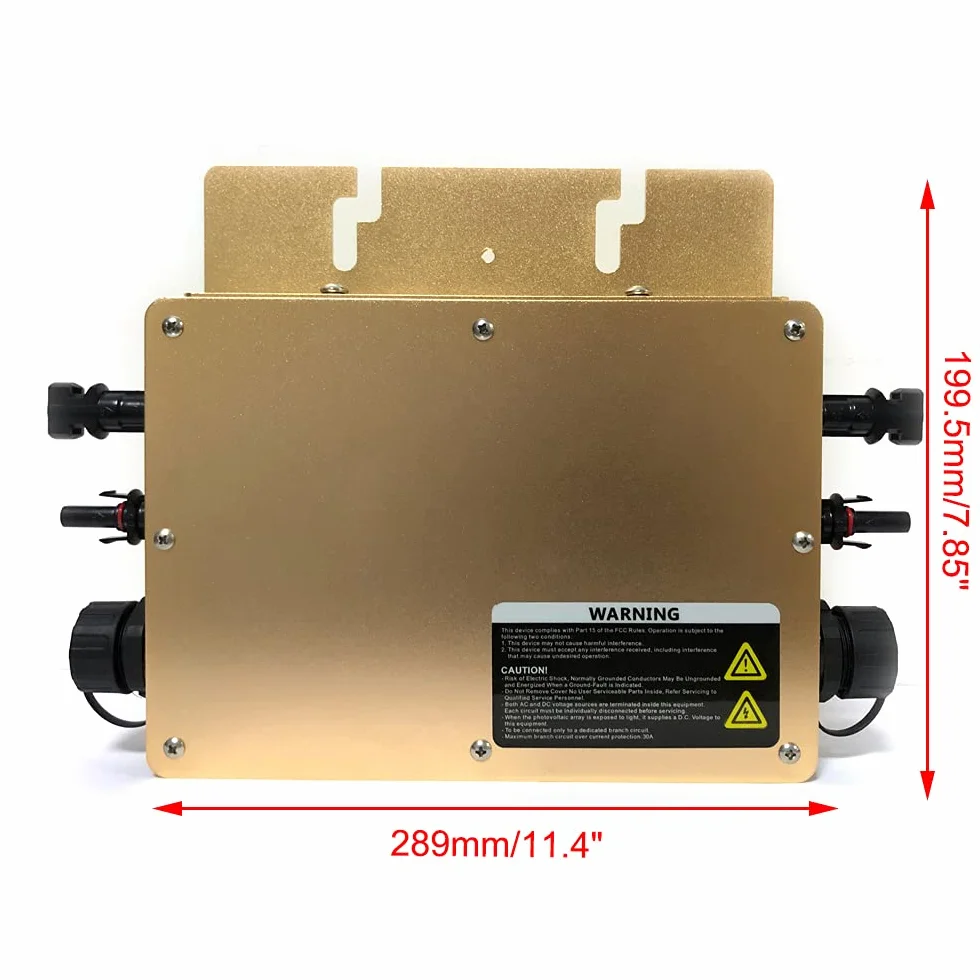 Inverter Solare Digitale WVC-600W IP65 MPPT 600W 22-50V DC 2.3kV AC 1 Unità