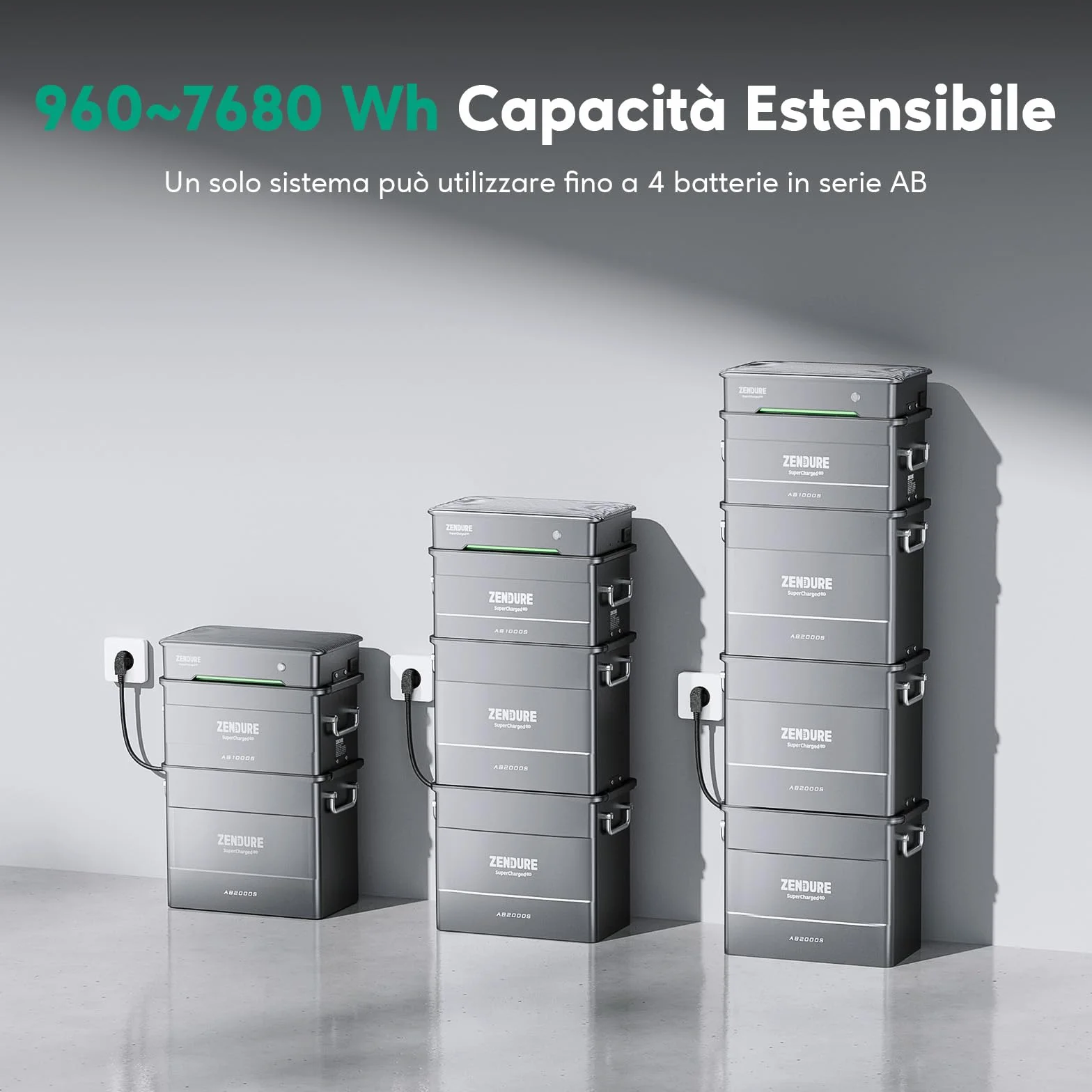 Zendure Solarflow Hub 2000 AB2000S 1920Wh Microinverter 800W Pannello Solare 840W