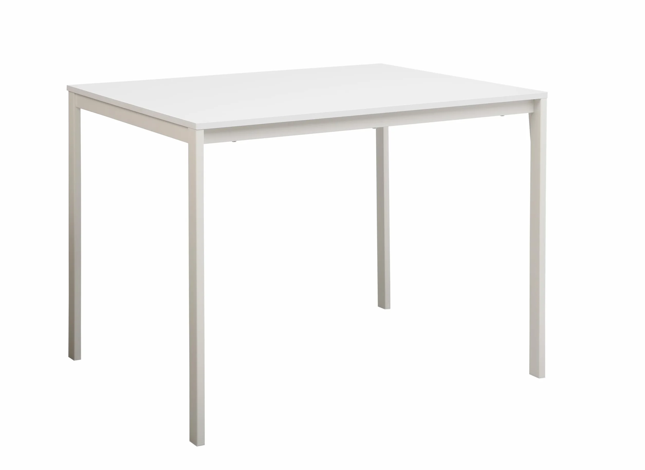 AVANTI TRENDSTORE Grosseto Tavolo da pranzo metallo bianco legno laminato 100x75x75cm