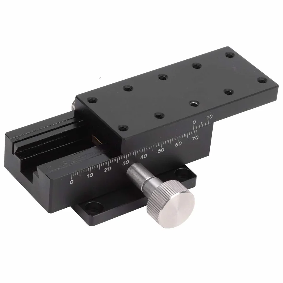 Cryfokt Guida a Ingranaggi della Piattaforma a Spostamento Manuale Tavolino Scorrevole Regolabile Ad Alta Precisione per Attrezzature Fotografiche e Altri Dispositivi Protezione Angolare R