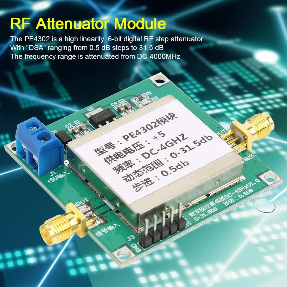 PE4302 Digital RF Alto Attenuatore 0,5 Db per Macchine Utensili