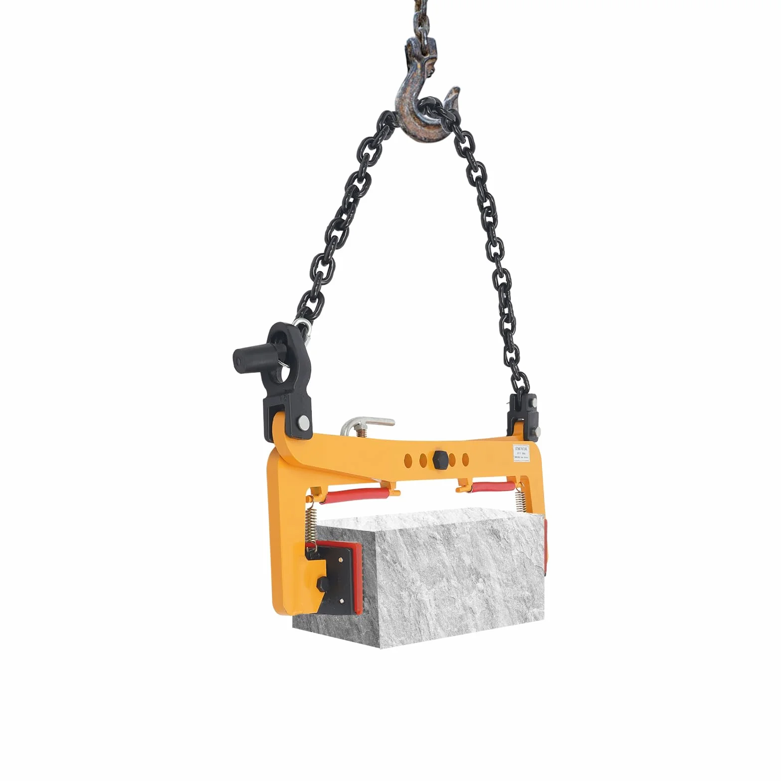 Pinza di fissaggio da 325 kg, morsetto di estrazione per pallet, ganasce regolabili in gomma 12 – 36 cm, morsetti di sollevamento verticali, pinza per sollevamento marciapiede, supporto per gru da