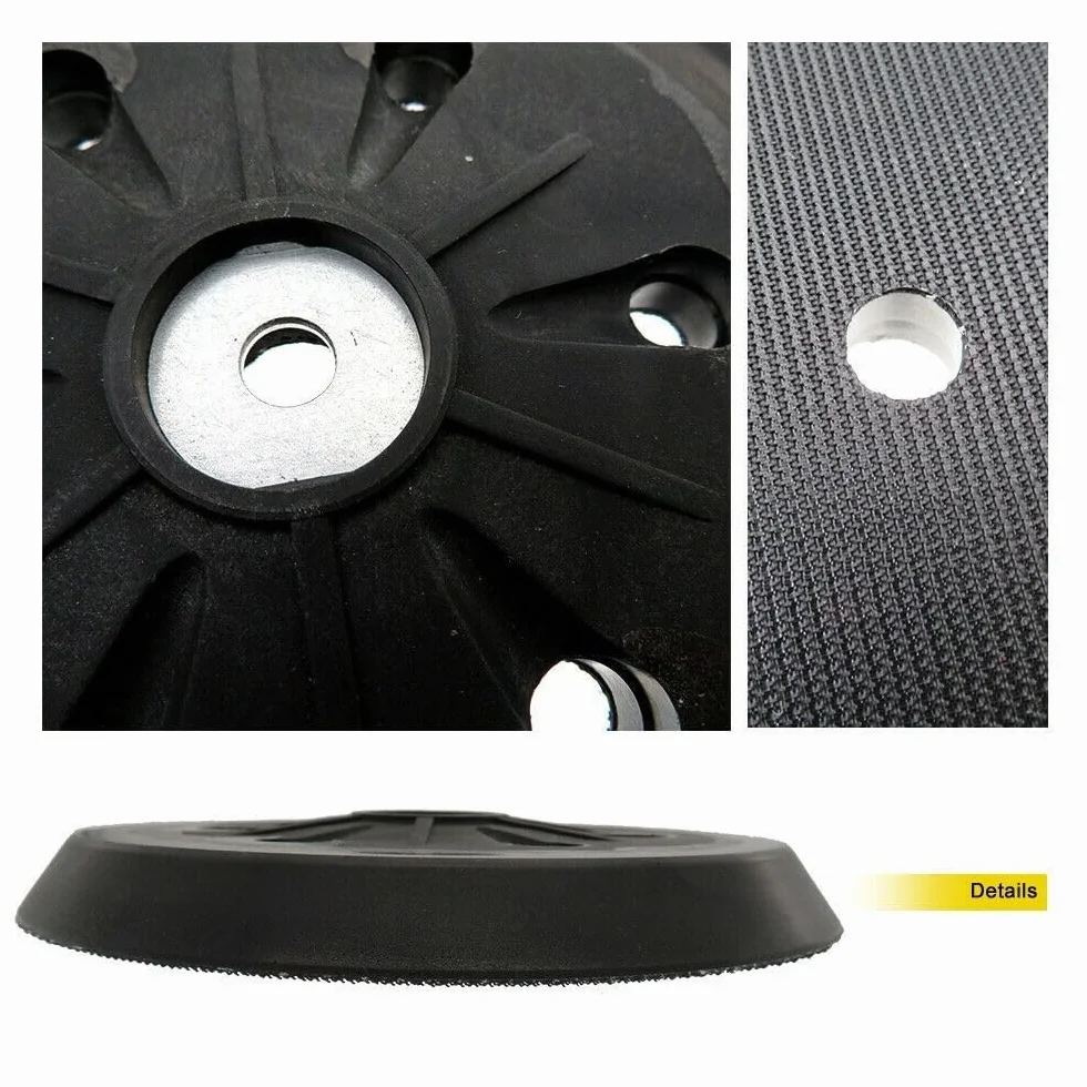 Disco abrasivo da 15,2 cm in schiuma, cuscinetto di interfaccia per levigatrice orbitale, 6 fori, estrazione della polvere migliorata, ammortizzazione medio-dura, compatibile con SX E 425 XL SX E 450