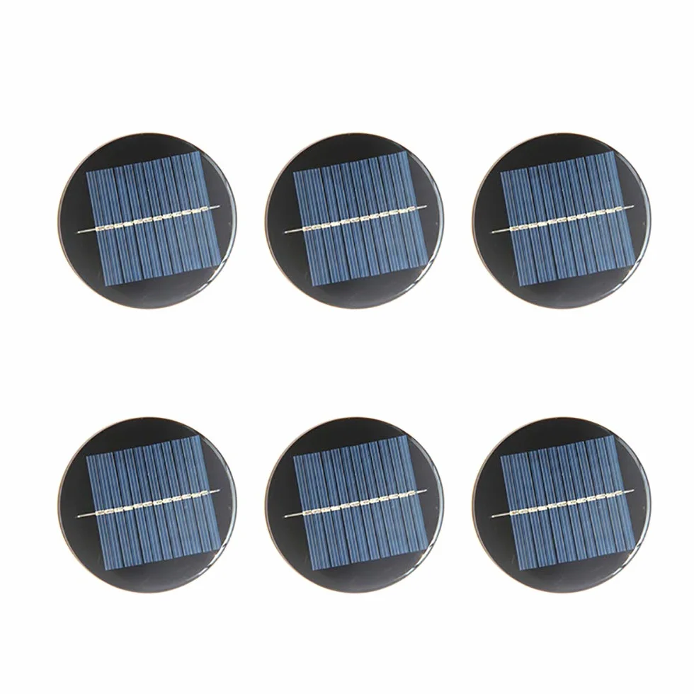 Nuzamas, set di 6 mini celle a pannello solare 6 V 80 mm per energia solare, fai da te casa, giardino, progetti scientifici – Giocattoli – Caricabatteria