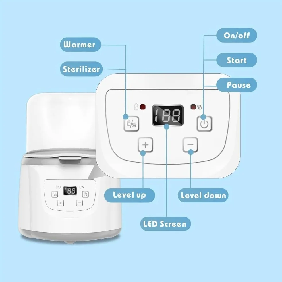 Precision Lab Digital Water Bath - Riscaldatore a temperatura costante da laboratorio con display LCD, controllo termostatico da 20 a 100 °C, controllo termostatico, bagno caldo in acciaio inox per