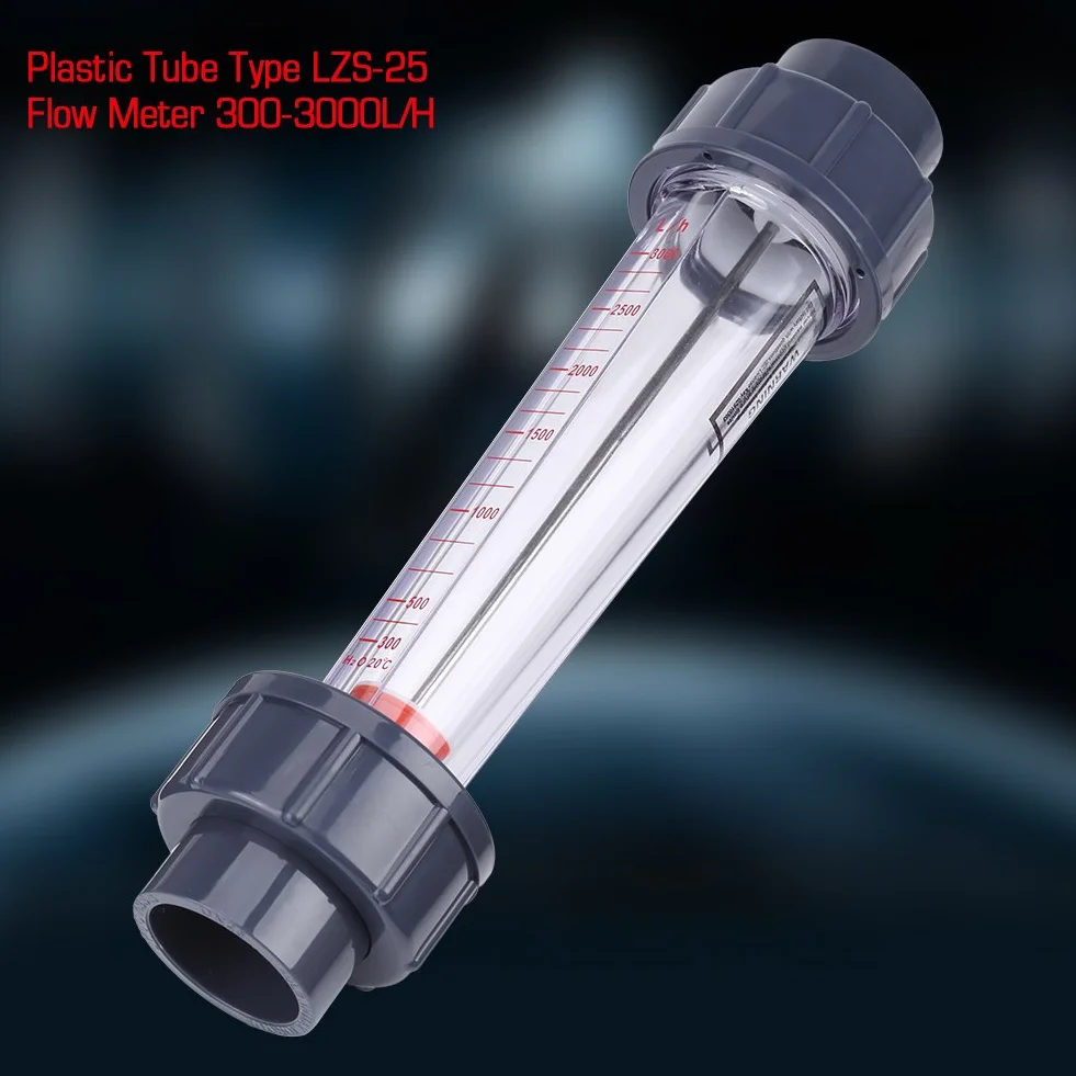 Misuratore di Portata Acqua Digitale LZS-25 DN25 300-3000L/H Plastica